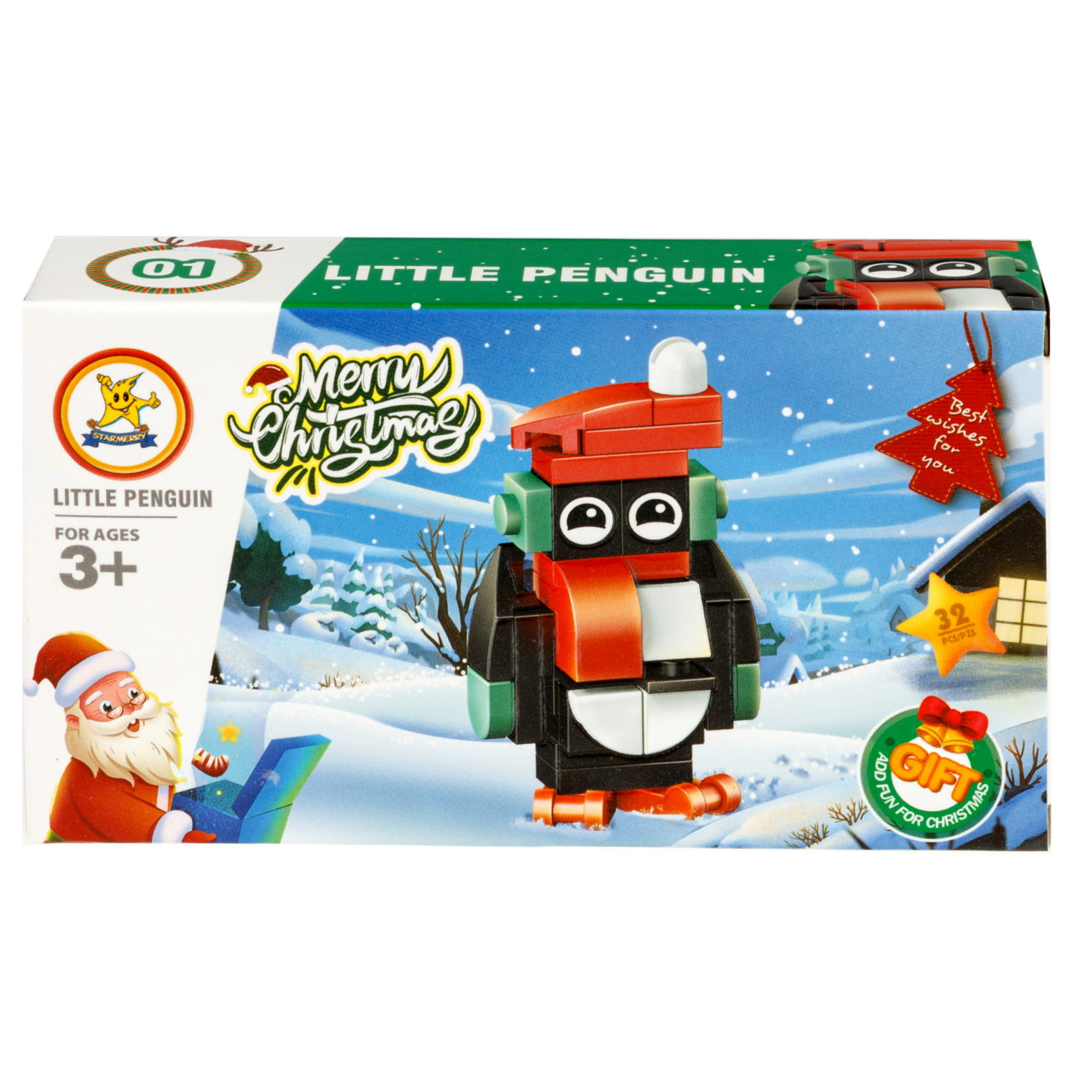 Конструктор 1TOY Blockformers "Рождество" 12 видов,  от 22 до 46 деталей