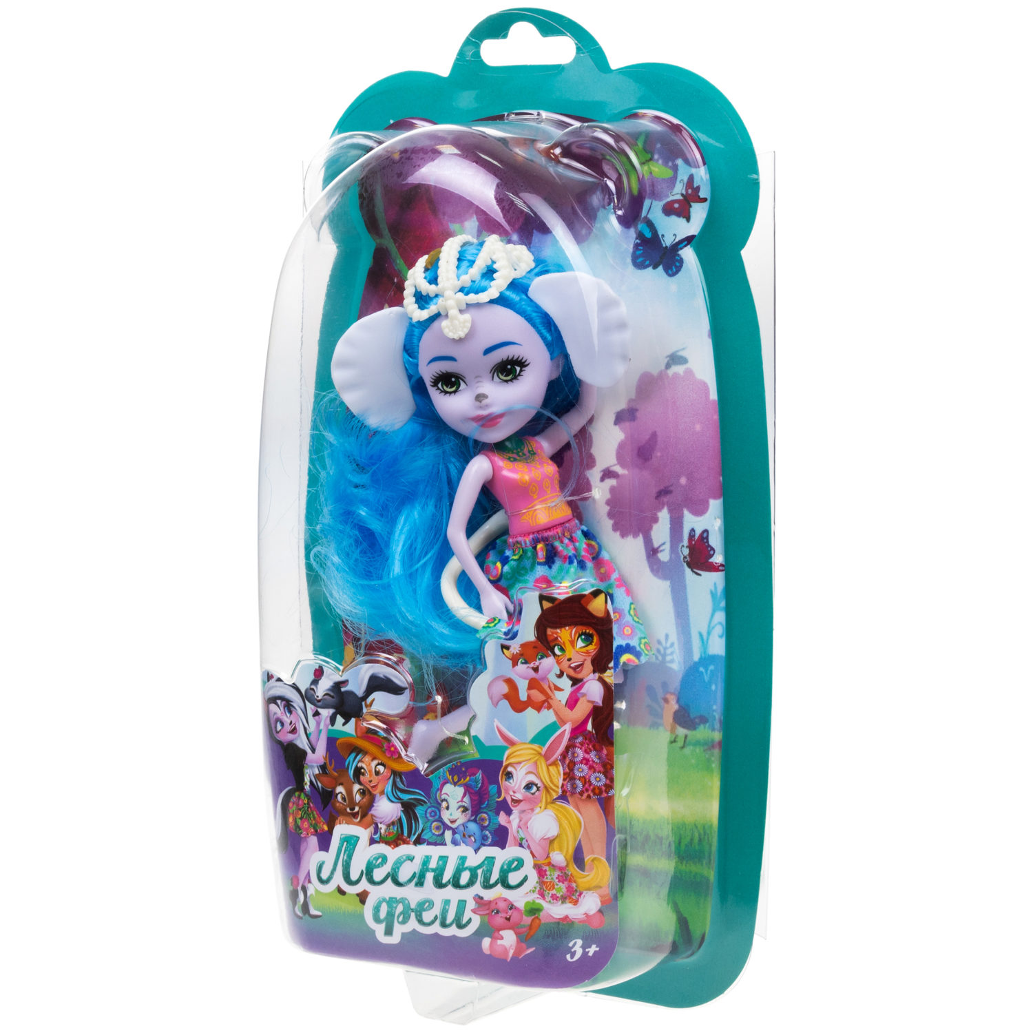 Кукла 1TOY Лесные Феи с голубыми волосами, детская, принцесса леса, игрушка для девочки, 16 см