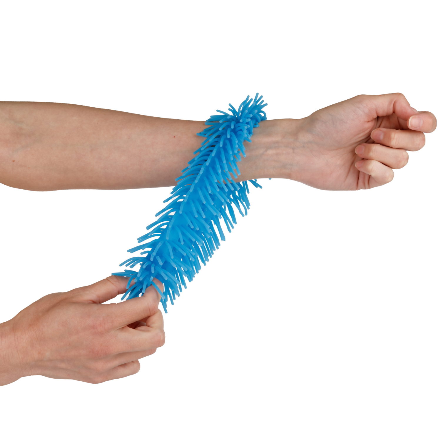 1TOY эластичный браслет-антистресс ЛАПША, однотонный, 6 видов в асс.