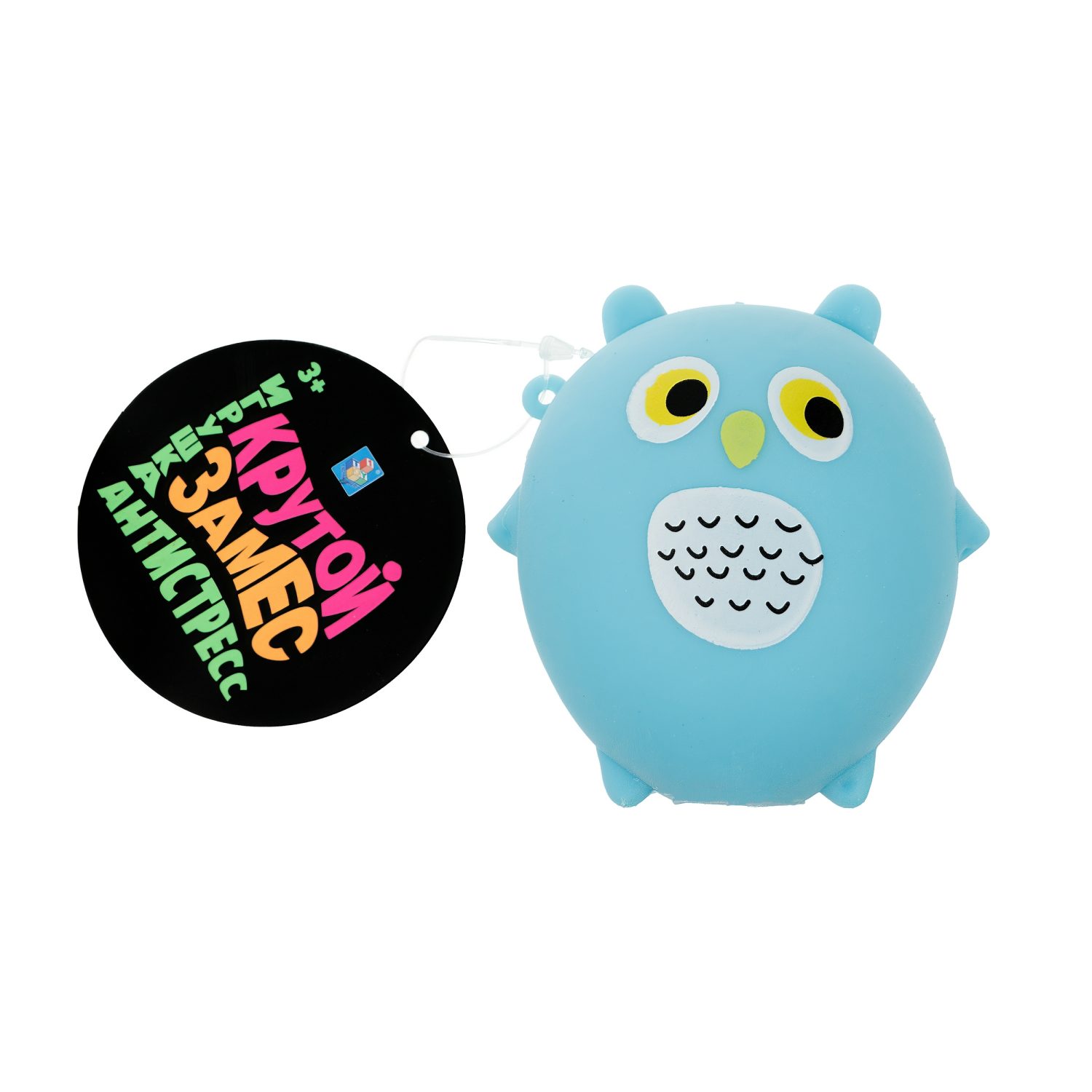 1TOY Крутой замес, игрушка-антистресс, котик, панда, сова, хомяк, 4 вида в ассортименте, 1 шт.