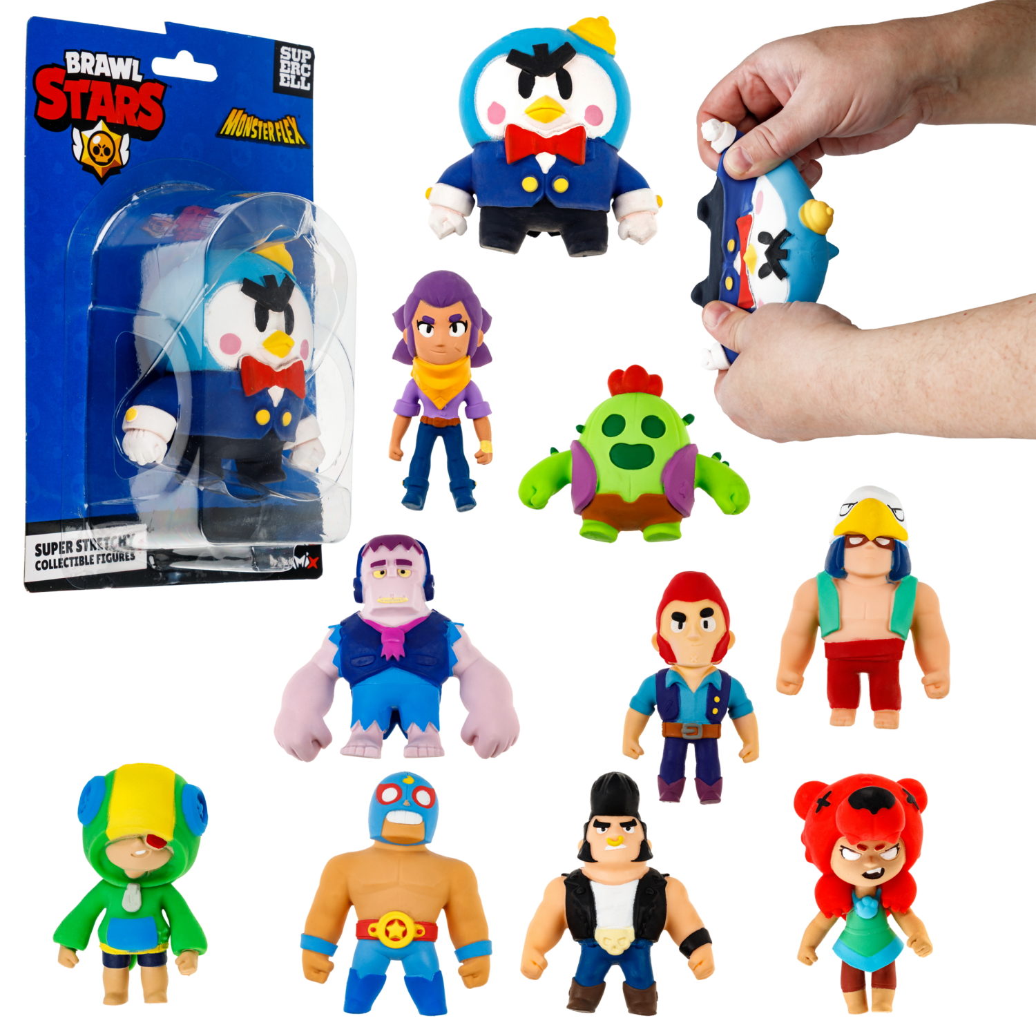 Тянущаяся фигурка 1TOY Monster Flex, 13 см, 10 видов в ассортименте