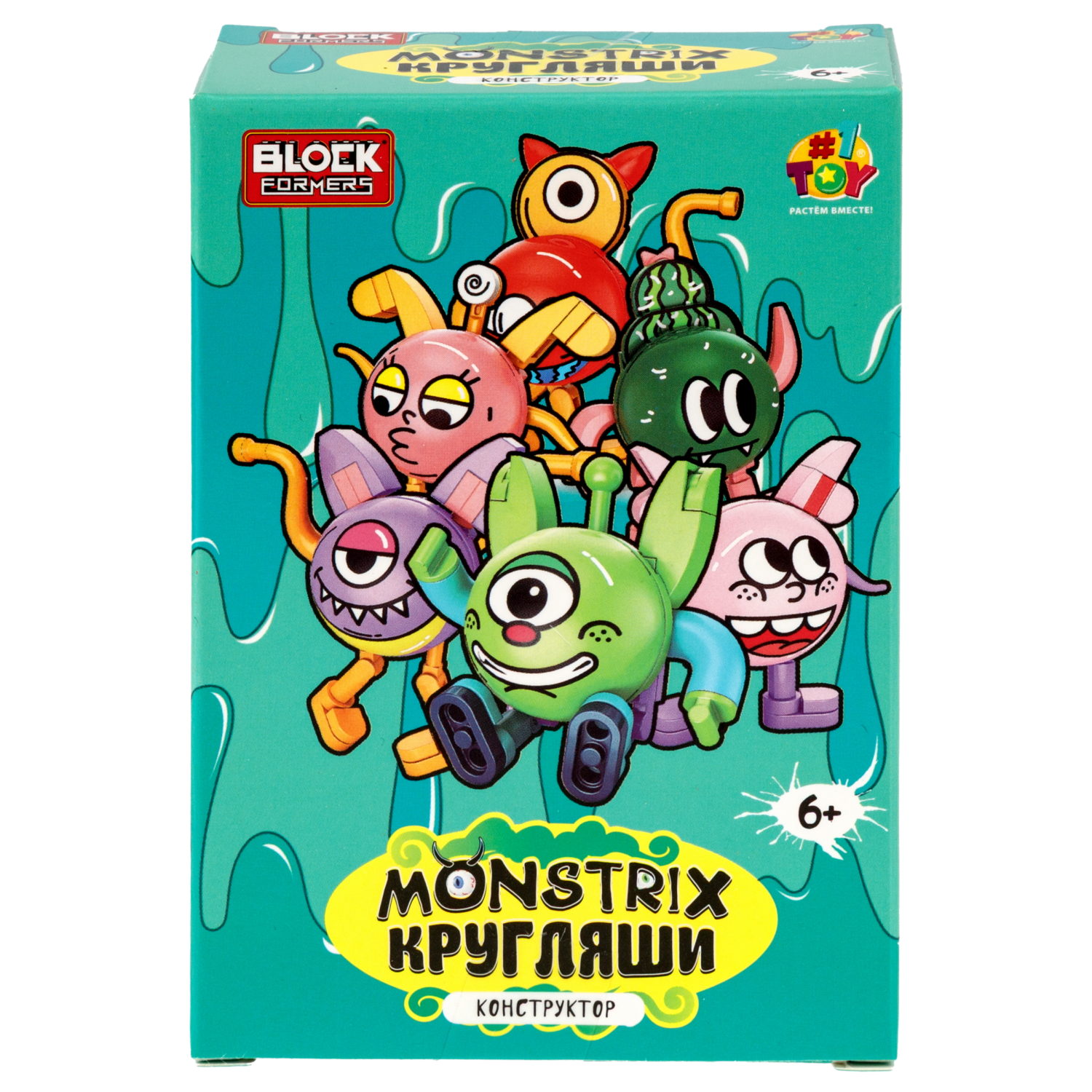 Конструктор 1TOY Blockformers Monstrix: Кругляши, 12 видов