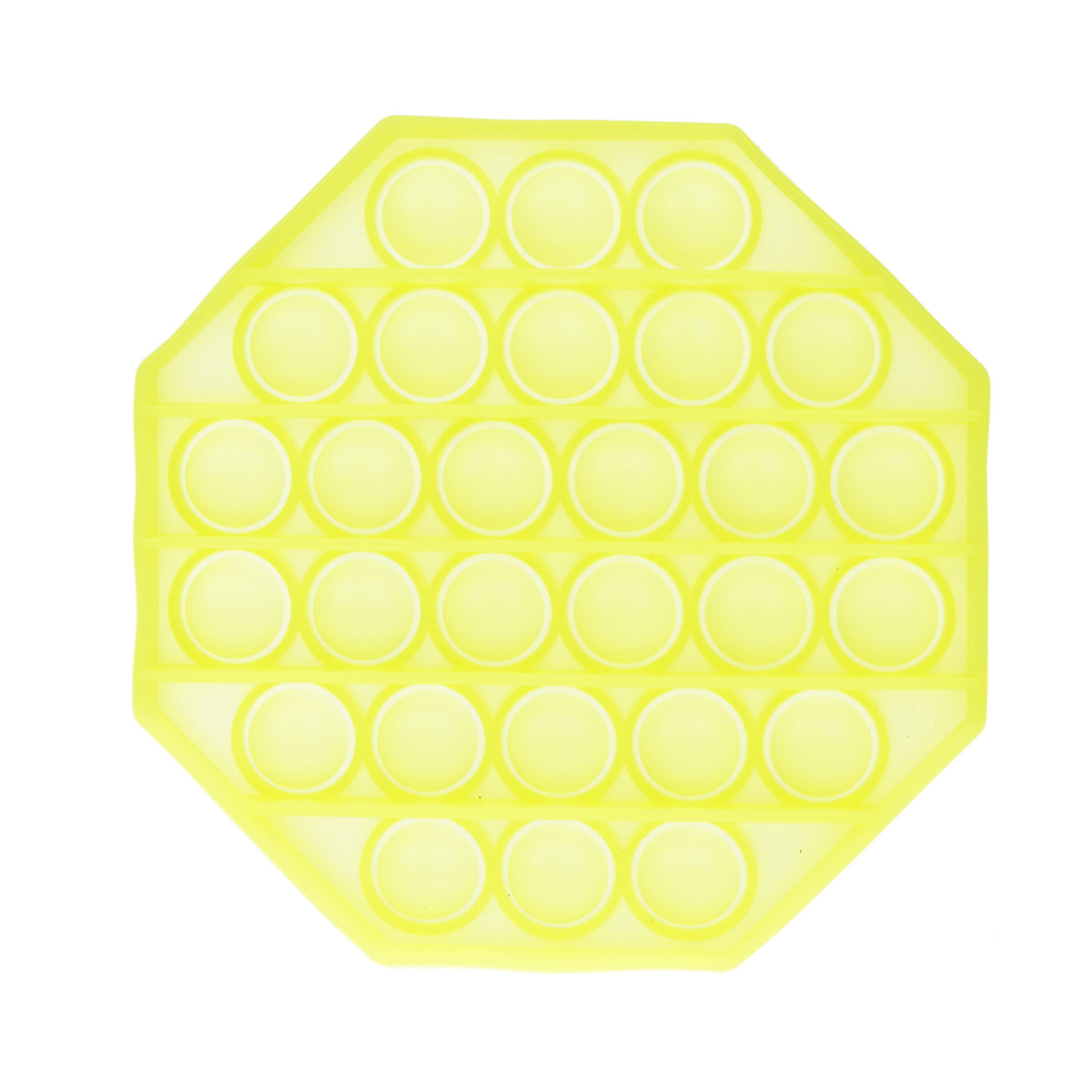 Игрушка-антистресс POP IT вечная пупырка, светится в темноте, 4 вида (круг, сердце, квадрат, восьмиугольник) 12х12см