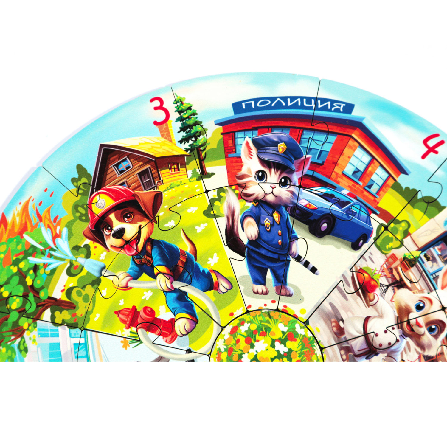 Деревянные пазлы Collection Animation Профессии, 25 деталей, D27см, 3+