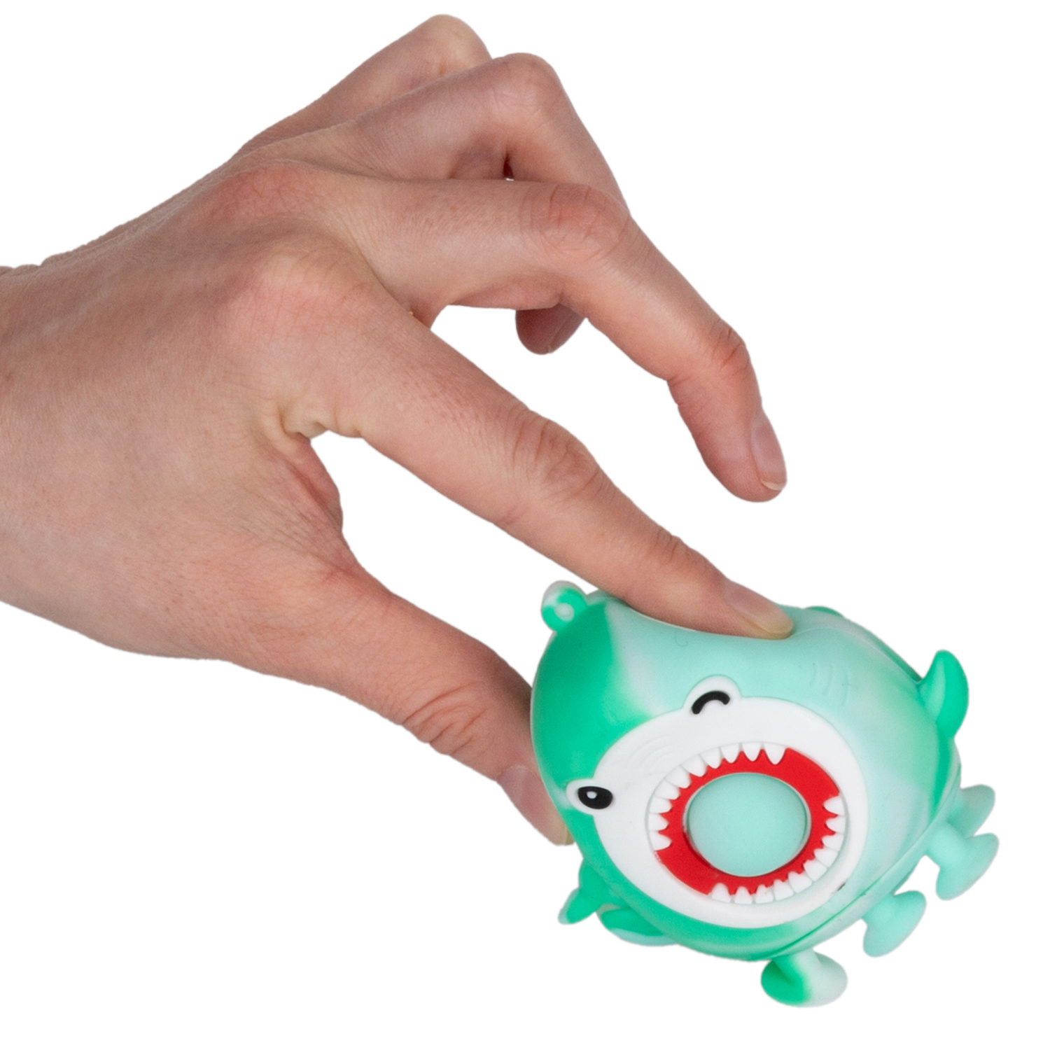 1TOY Жмяка Hit Pop It "Акулы" на присосках 8,5х4х7 см, 4 вида в ассортименте