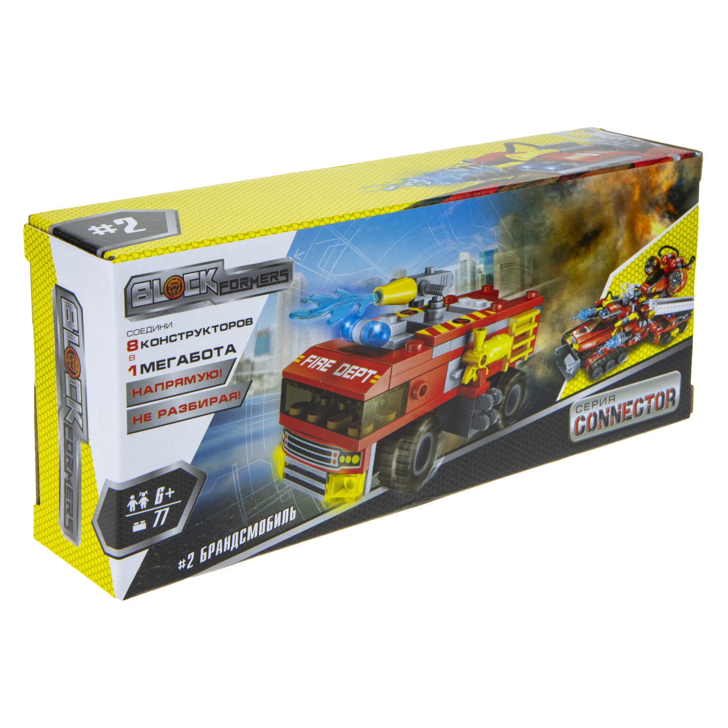 Конструктор  Трансформер BLOCKFORMERS конструктор "Трансфайертрак" Cерия CONNECTOR, 8 видов на выбор