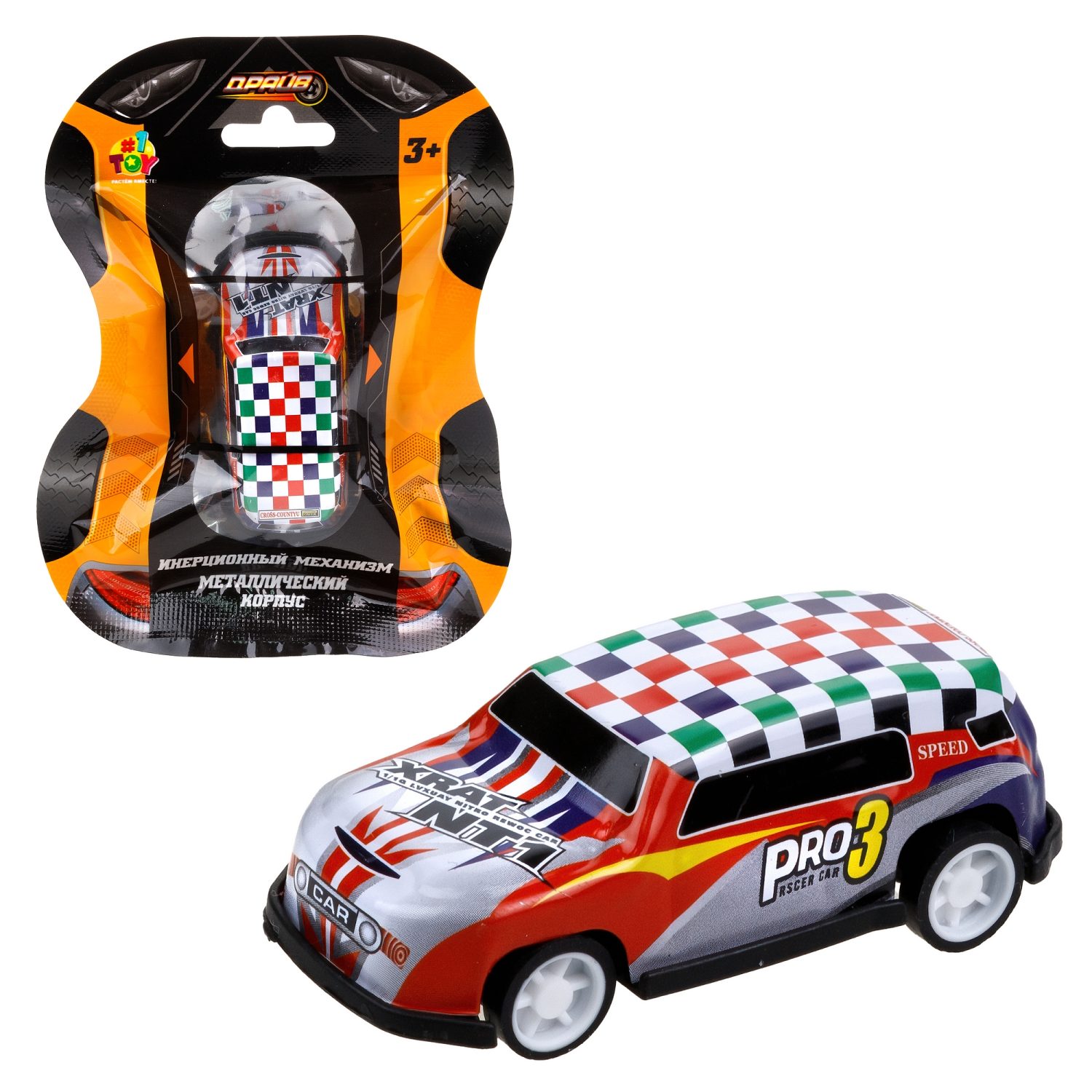 1toy Драйв Микромашинка, металлическая, инерционная, в ассортименте 92 вида