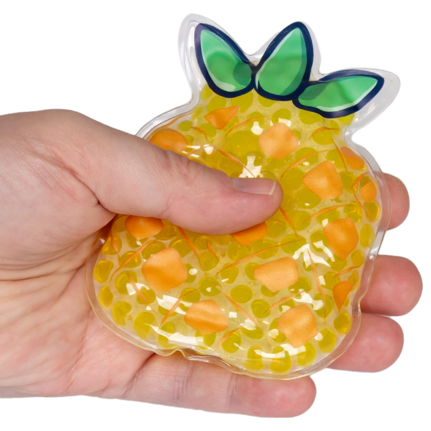 Акватубики переливайка 1TOY «Фрукты» скользун с водой внутри, антистресс для рук, жмякалка, 10 видов в ассортименте