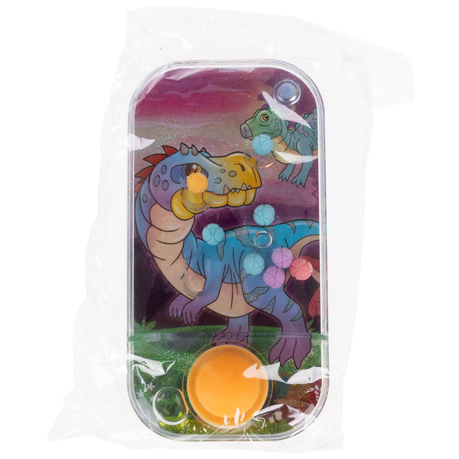 1TOY Игра с водой забрось мячики динозавры, 3 вида в ассортименте