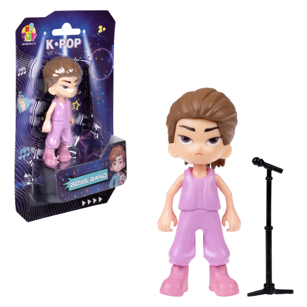 Кукла для девочки 1TOY K-POP Boys band с музыкальными инструментами, маленькая фигурка аниме 