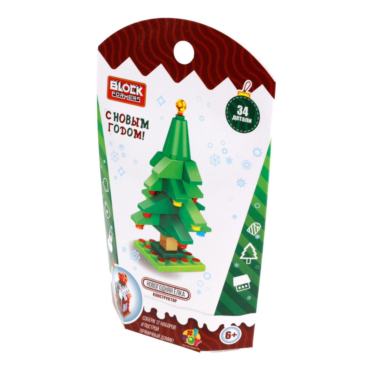 1Toy конструктор Blockformers "Новый год", 12 видов в ассортименте