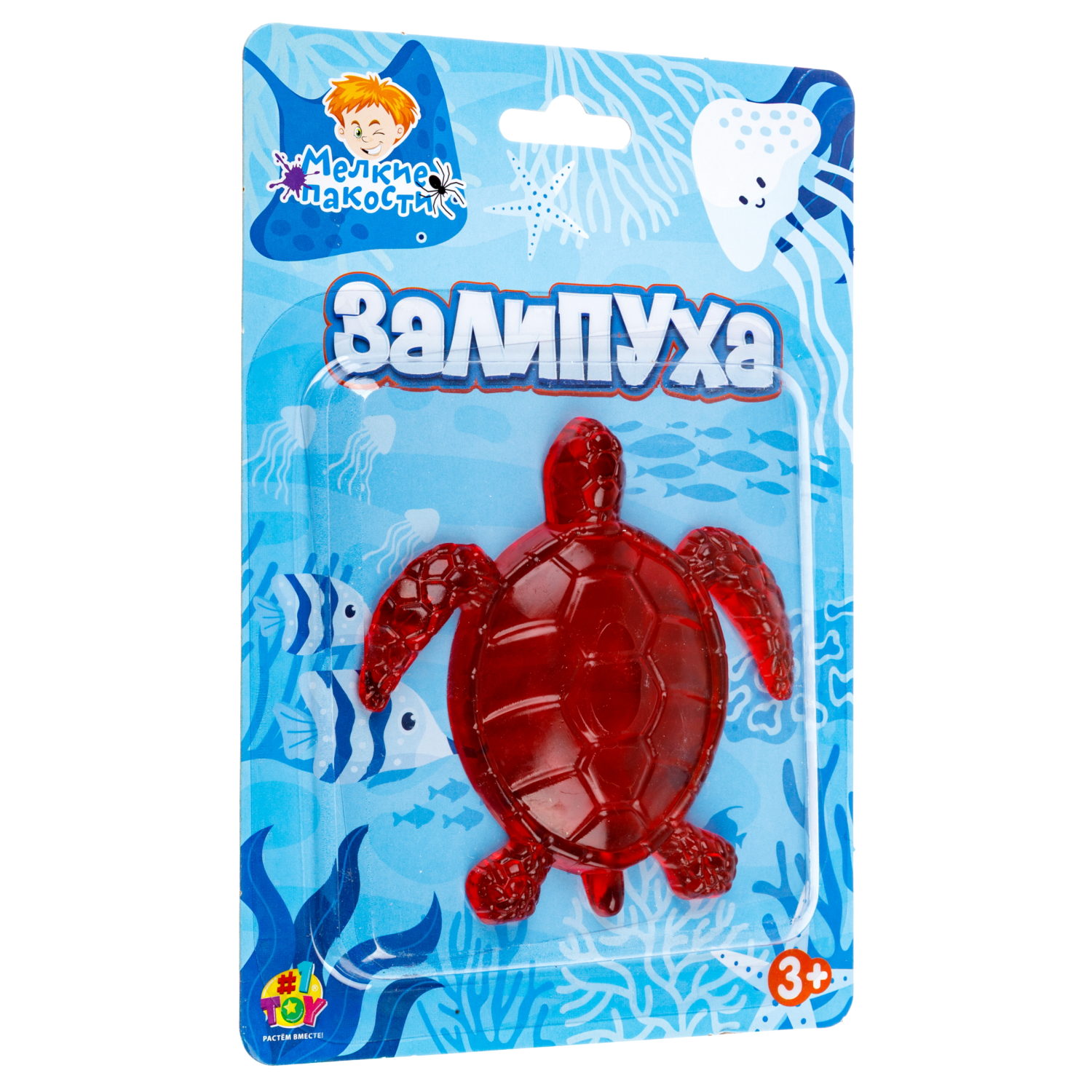 Игрушка-антистресс 1TOY Крутой замес Залипуха Черепаха