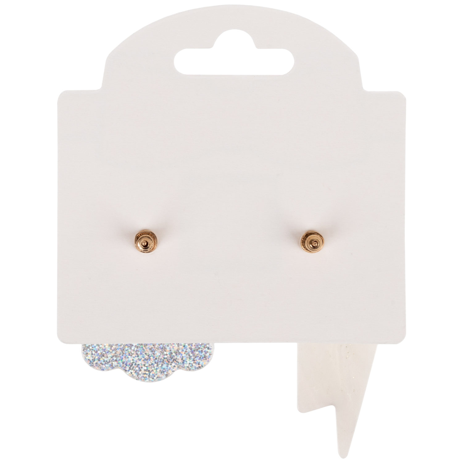 Серьги-гвоздики Lukky Fashion "Облако и молния" с подвесками