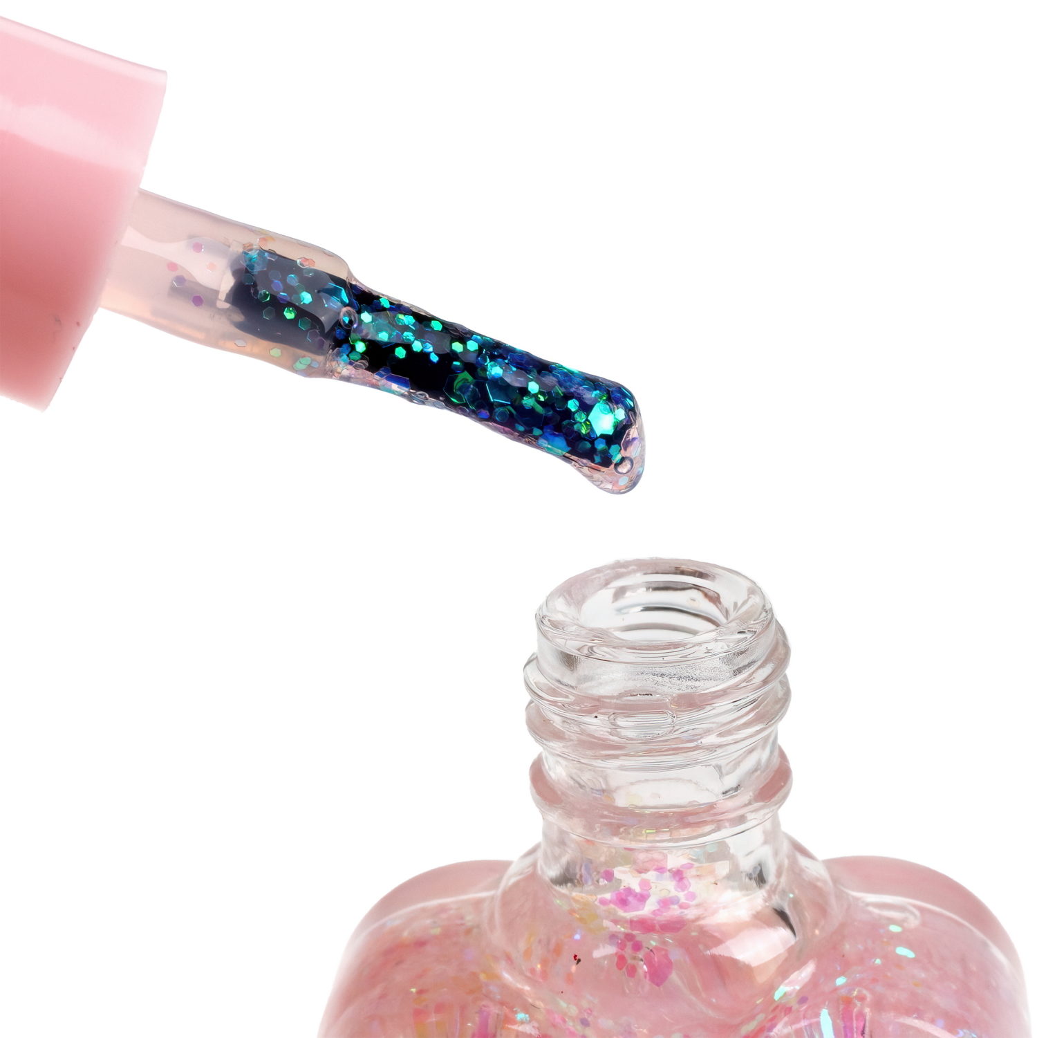 Lukky Beauty Duet набор блеск для губ и лак для ногтей, цвет розовый