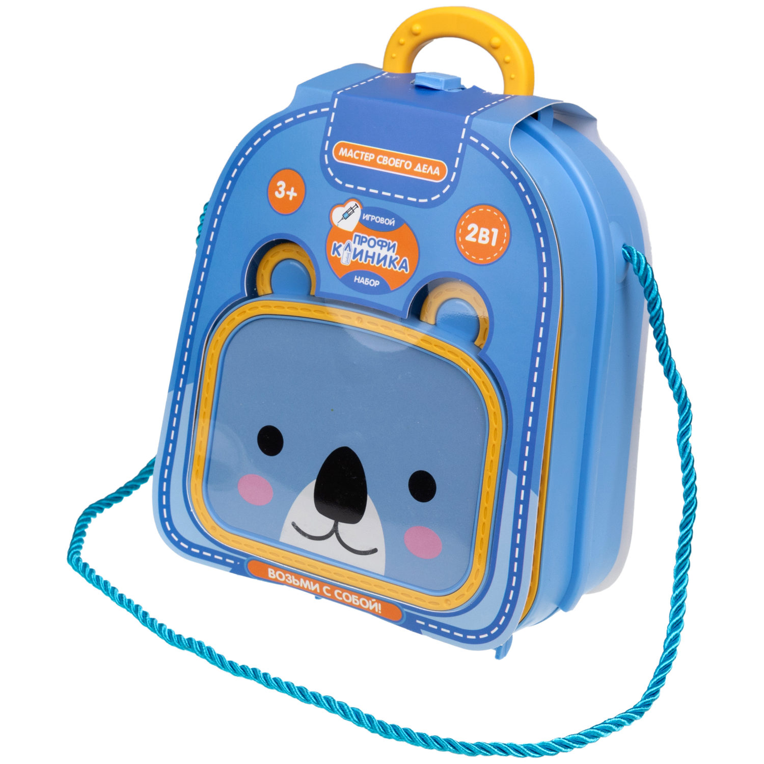 Игровой набор в рюкзачке 1TOY Профи Клиника, 11 предметов