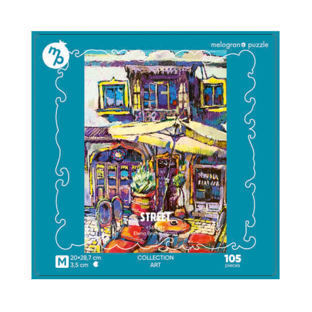 Деревянные пазлы Collection Art Елена Брижеватая, Улица, 105 деталей, 20х28,7 см, 10+