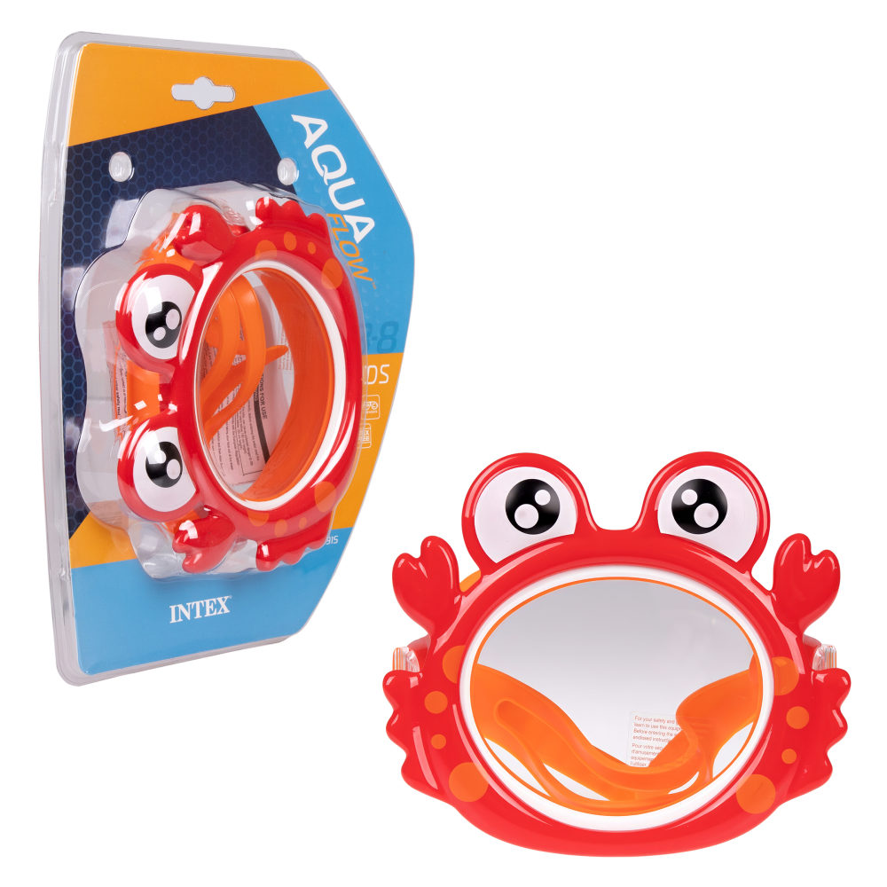 Очки-маска для плавания детская Intex Интекс Краб, 3-8 лет