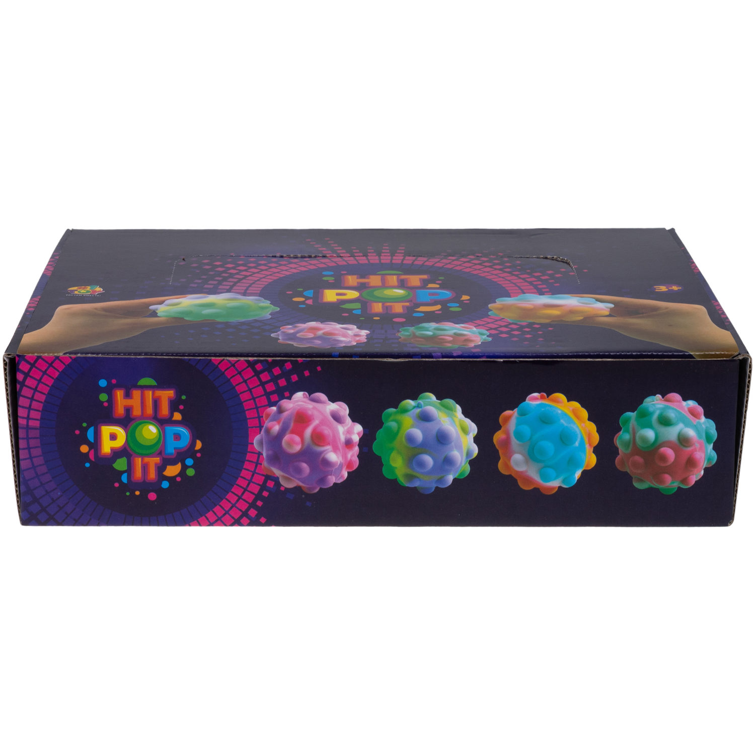 1toy Жмяка Hit Pop It "Шар" 7 см, 4 вида в ассортименте