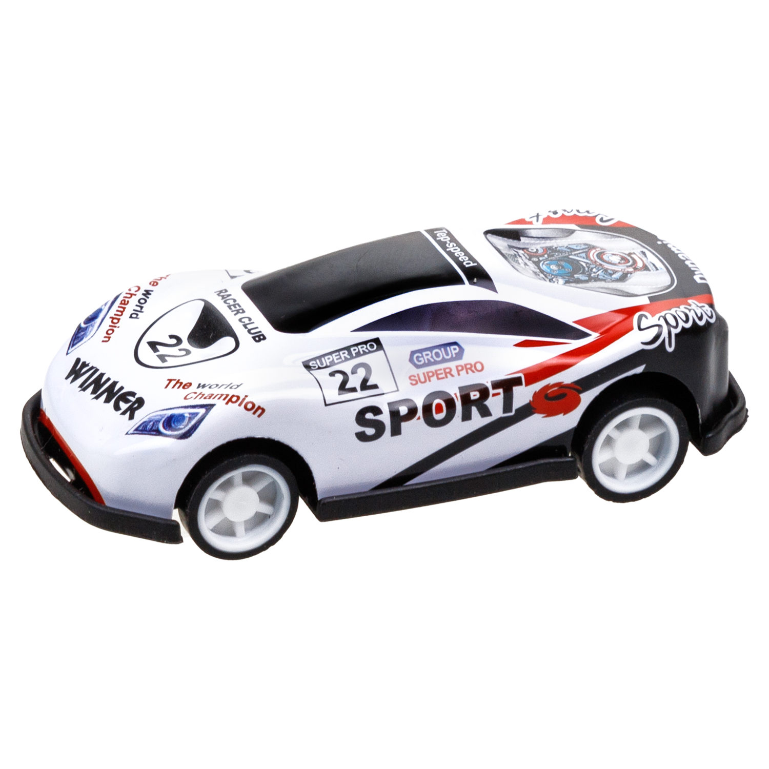 Набор металлических машинок с картой 1TOY Драйв, инерционные, гоночные, маленькие, 6,8 см, 60 шт.