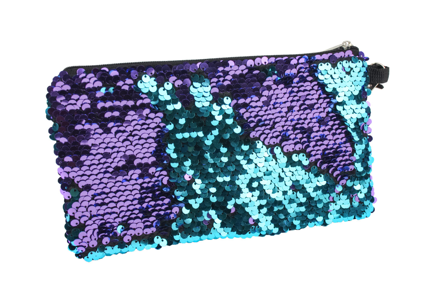 Косметичка LUKKY с пайетками с двух сторон, 3 цвета на выбор