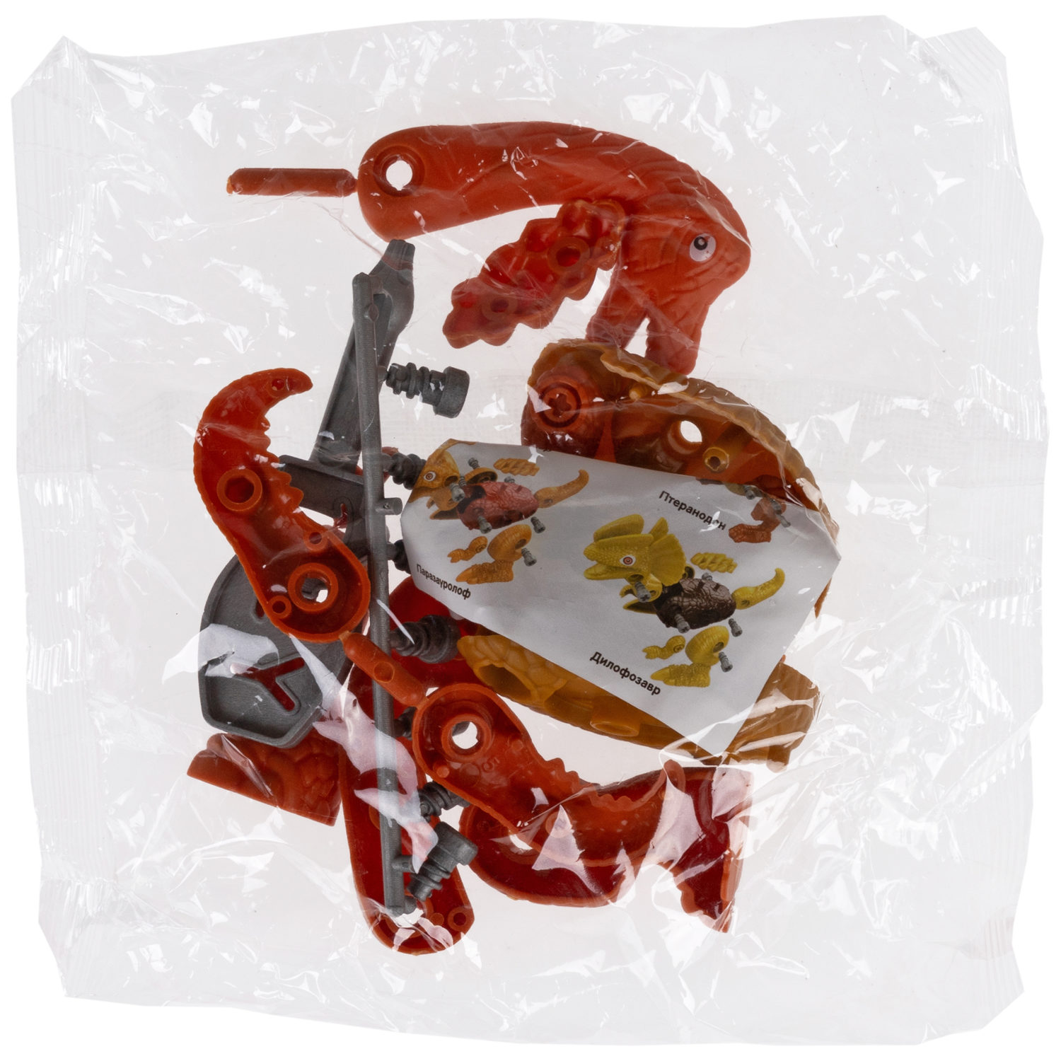 Конструктор 1TOY Динопарк "Клетка с динозавром", с отверткой, винтовой