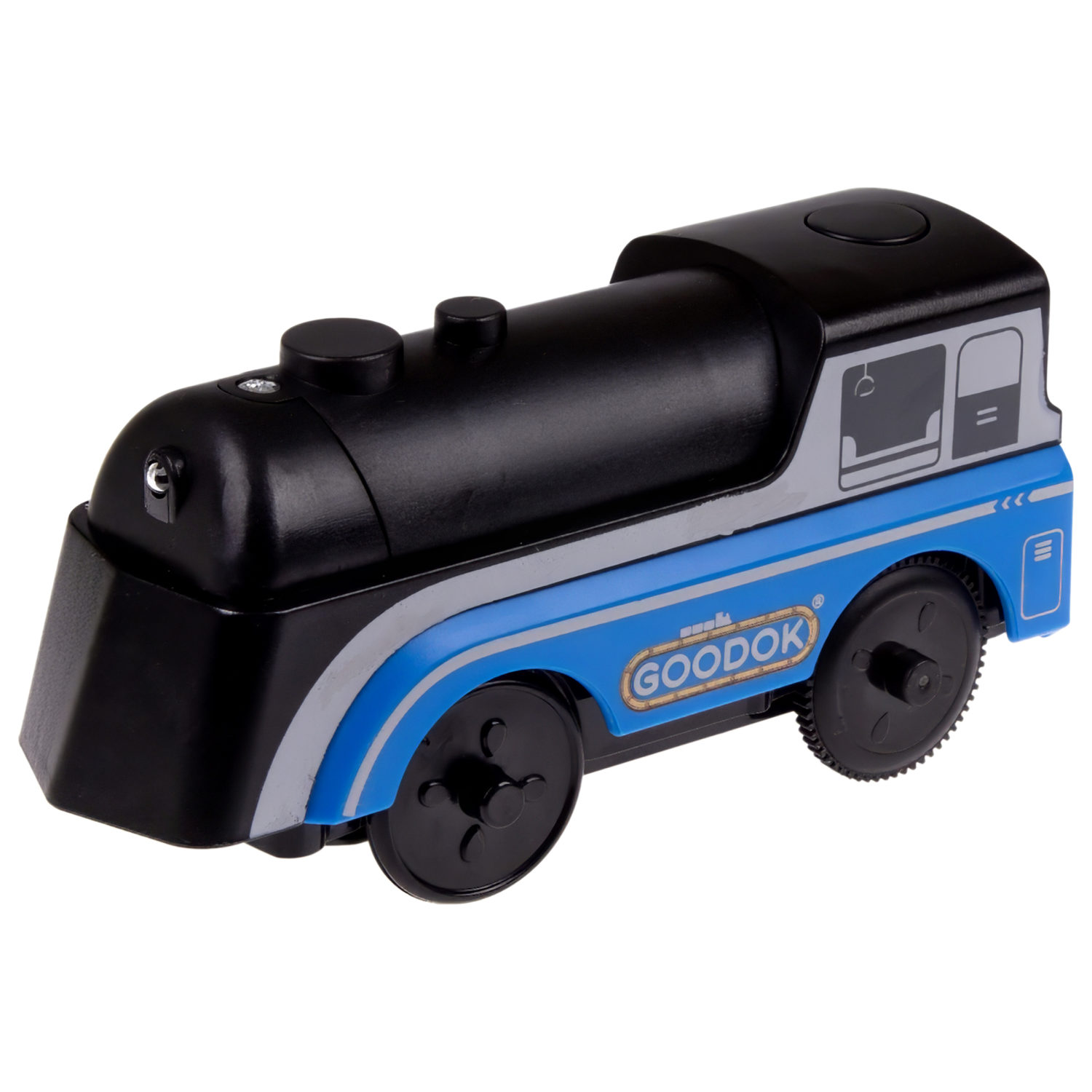 Электрический поезд 1TOY GOODOK «Транспортёр», со светом, 3 вагона, едет вперед и назад