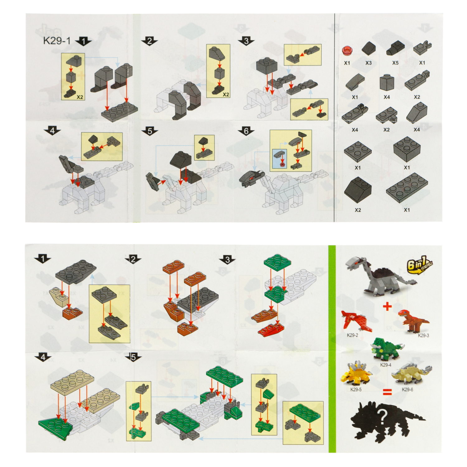 1TOY конструктор Blockformers "Динопарк", 6 видов в ассортименте