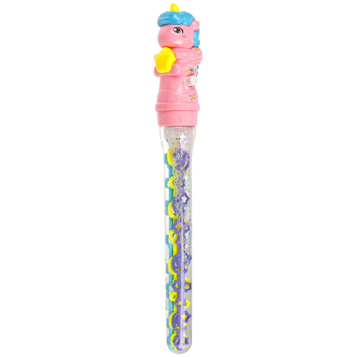 Мыльные пузыри 1TOY Мы-шарики! Единорог с веерным венчиком, 160 мл, 3 цвета в ассортименте