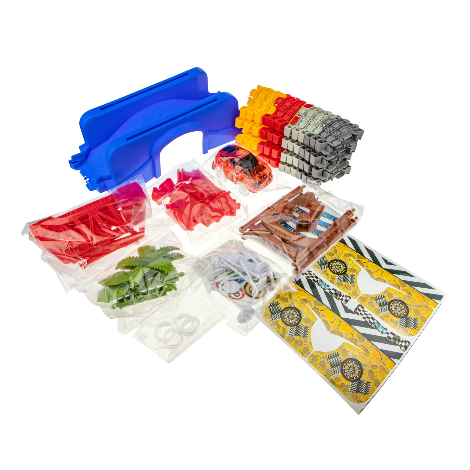 Автотрек 1TOY «Гонки», гибкий трек с машинкой