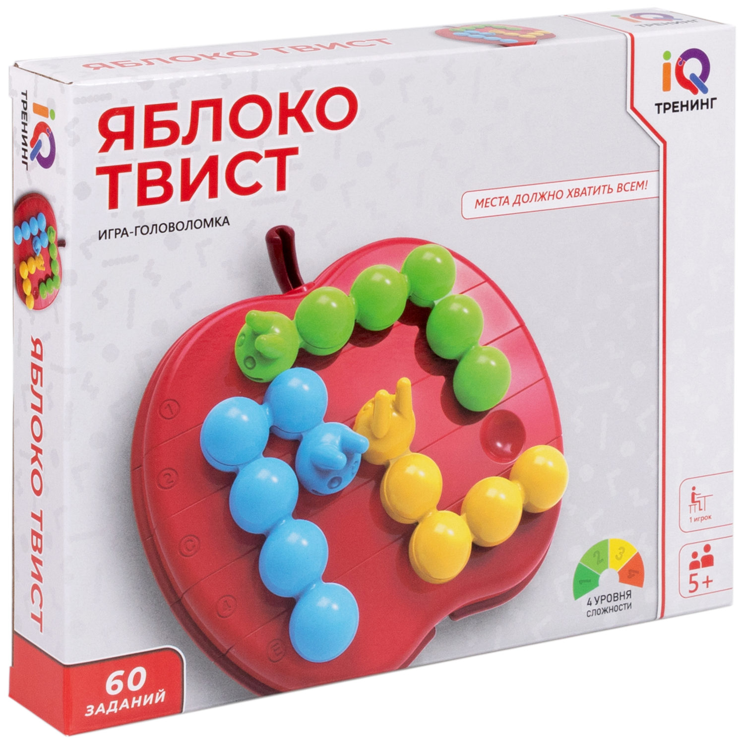 Настольная логическая игра 1TOY IQ ТРЕНИНГ «Яблоко Твист»