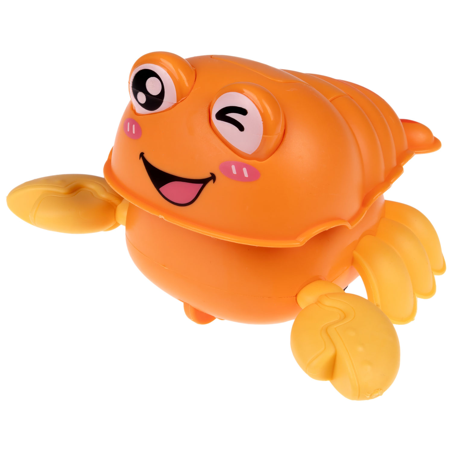 Инерционная игрушка 1TOY Побегушки Рак, оранжевый