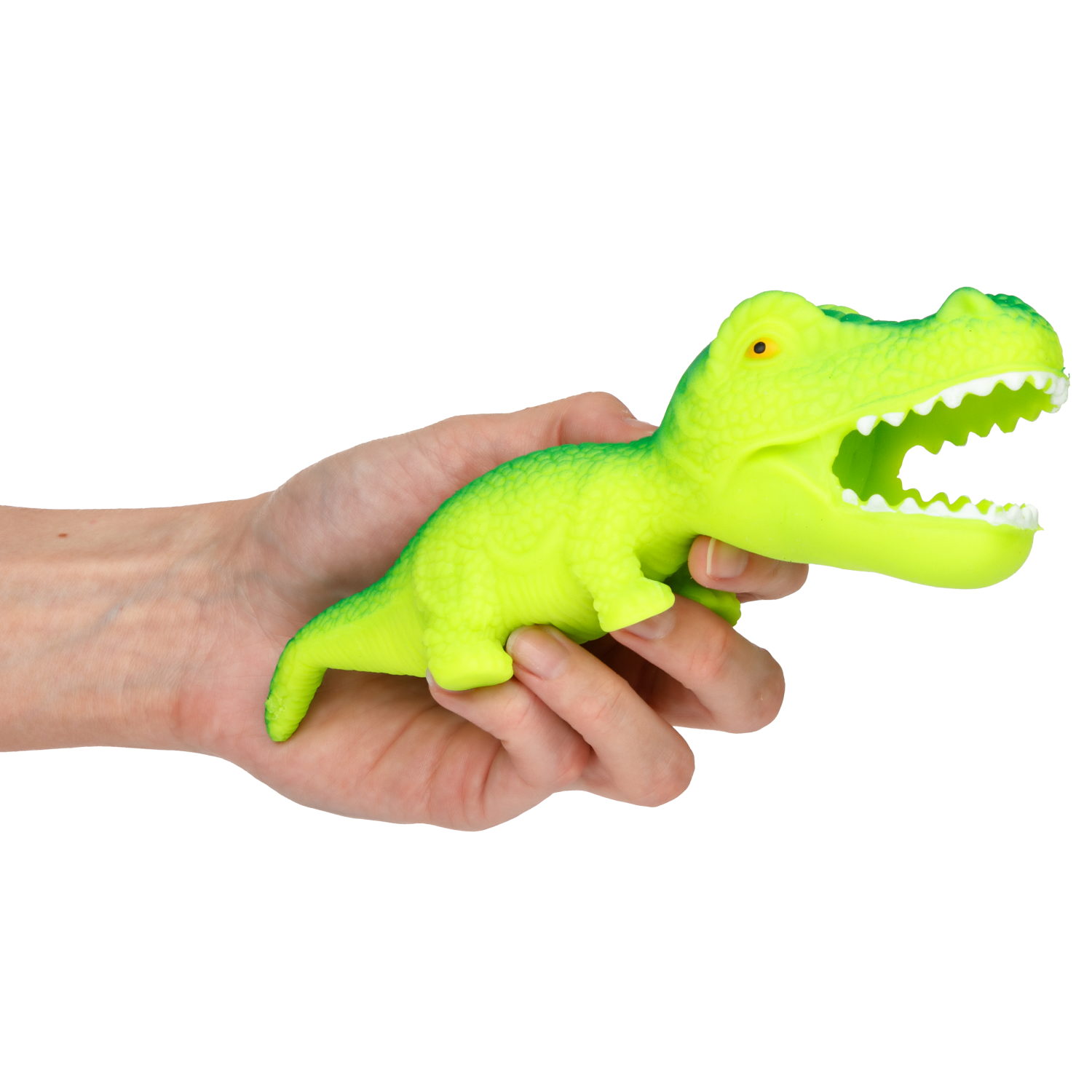 Игрушка-антистресс 1TOY Крутой замес «Крокозавр», зеленый