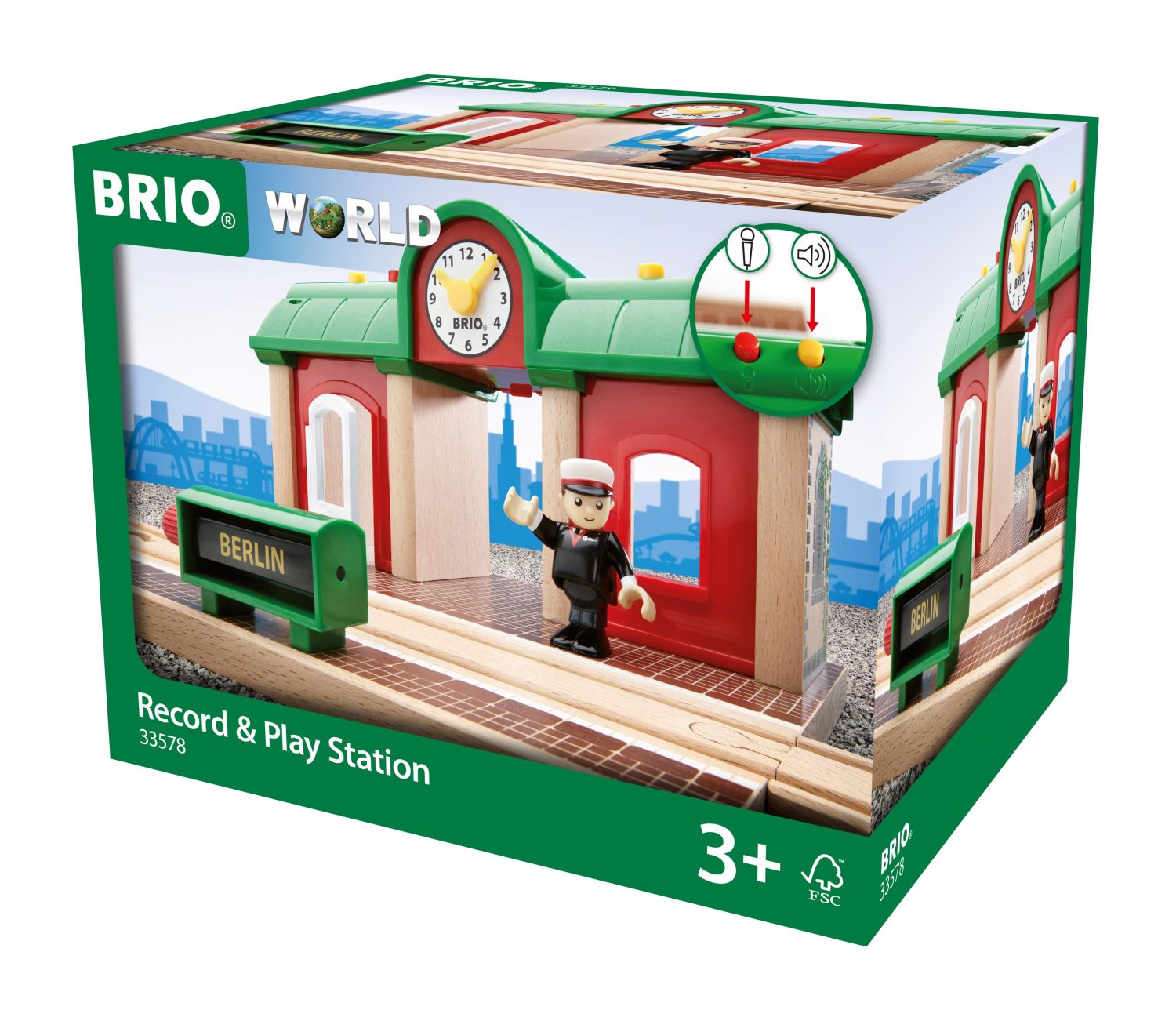 Звукозаписывающая станция BRIO, для деревянной железной дороги