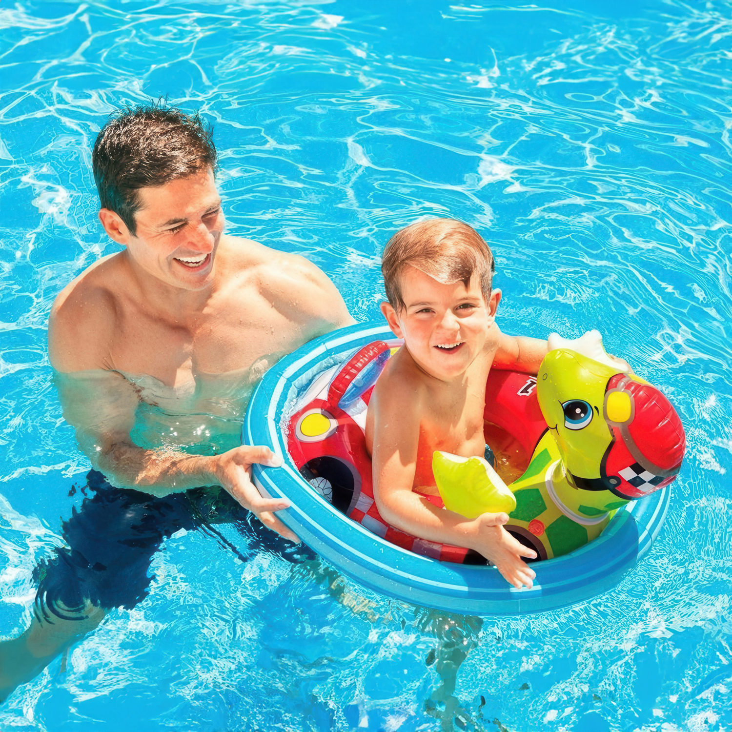 Круг для плавания детский с сидением Intex Черепаха, 3 - 4 года