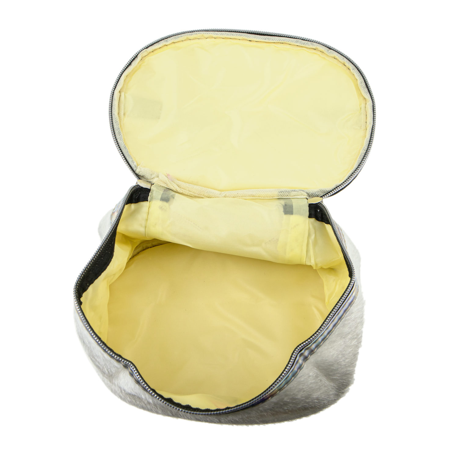 Пенал школьный, косметичка LUKKY для девочек, девушек, с ворсом и вышивкой LUKKY, белая, 20х13х12 см