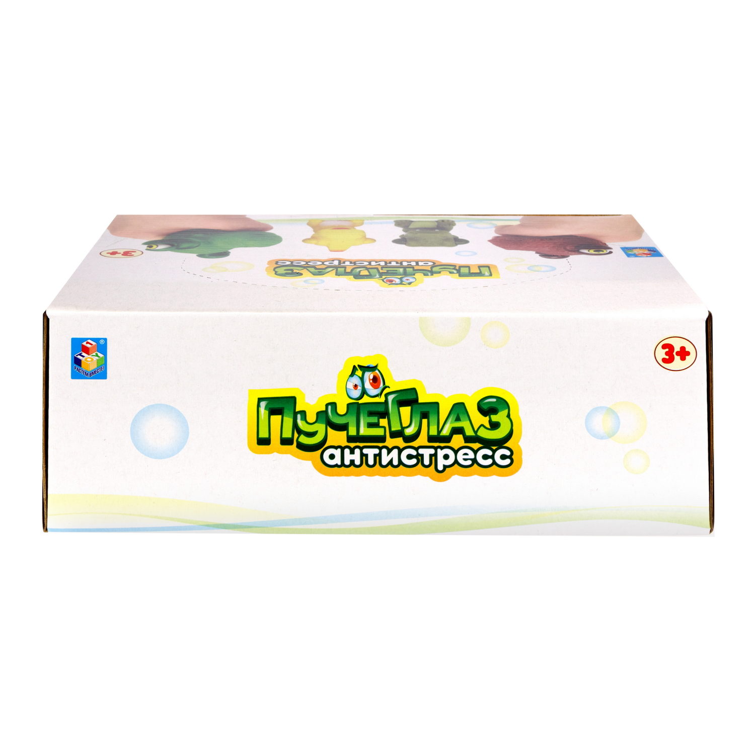 1toy Пучеглаз-антистресс "Динозавры" 4,6х7x7,5 см, 4 вида в асс., 12 шт. в д/б