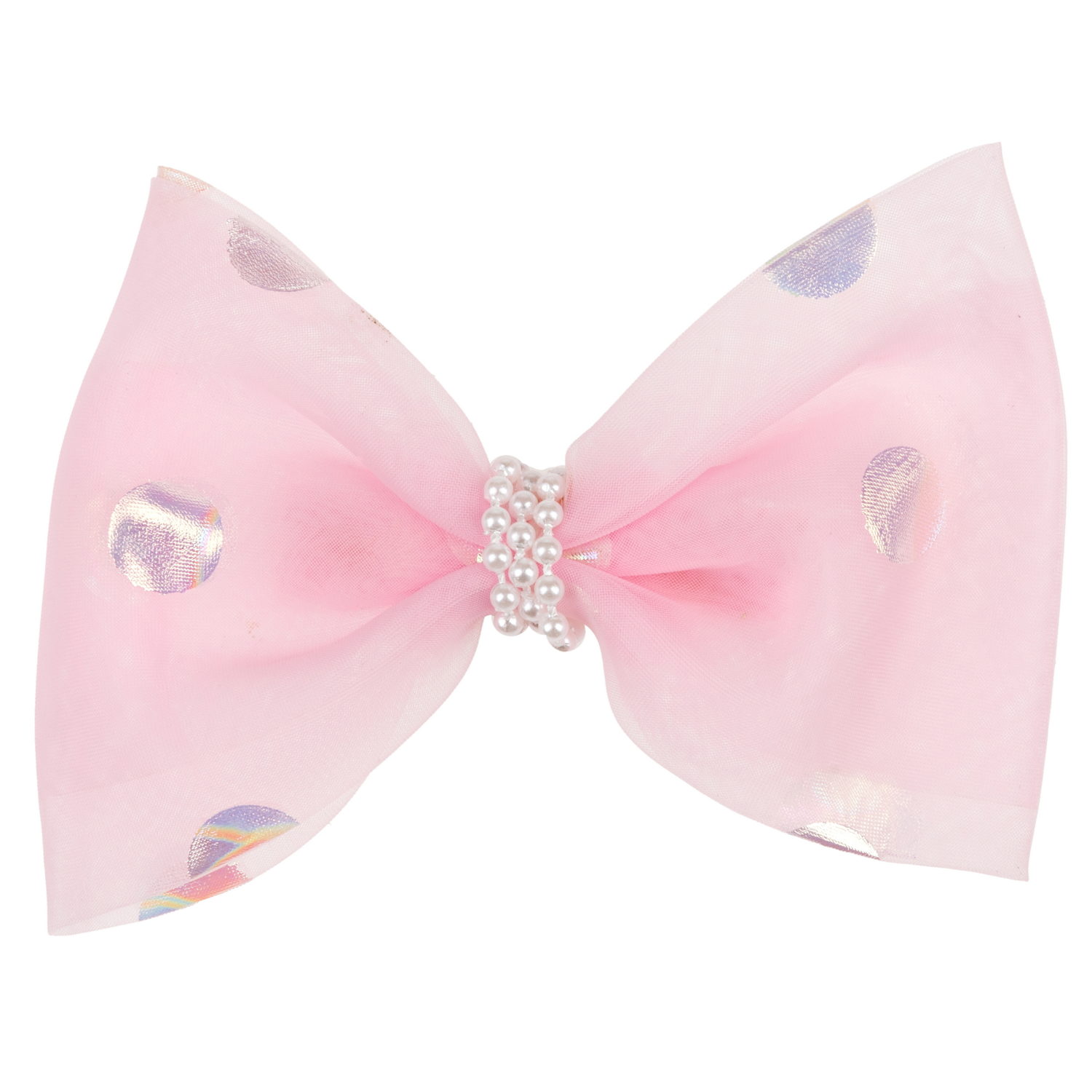 Lukky Fashion набор из 2 заколок-зажимов д.волос Бантик и Цветок Шифон и Шёлк,4 цв.микс