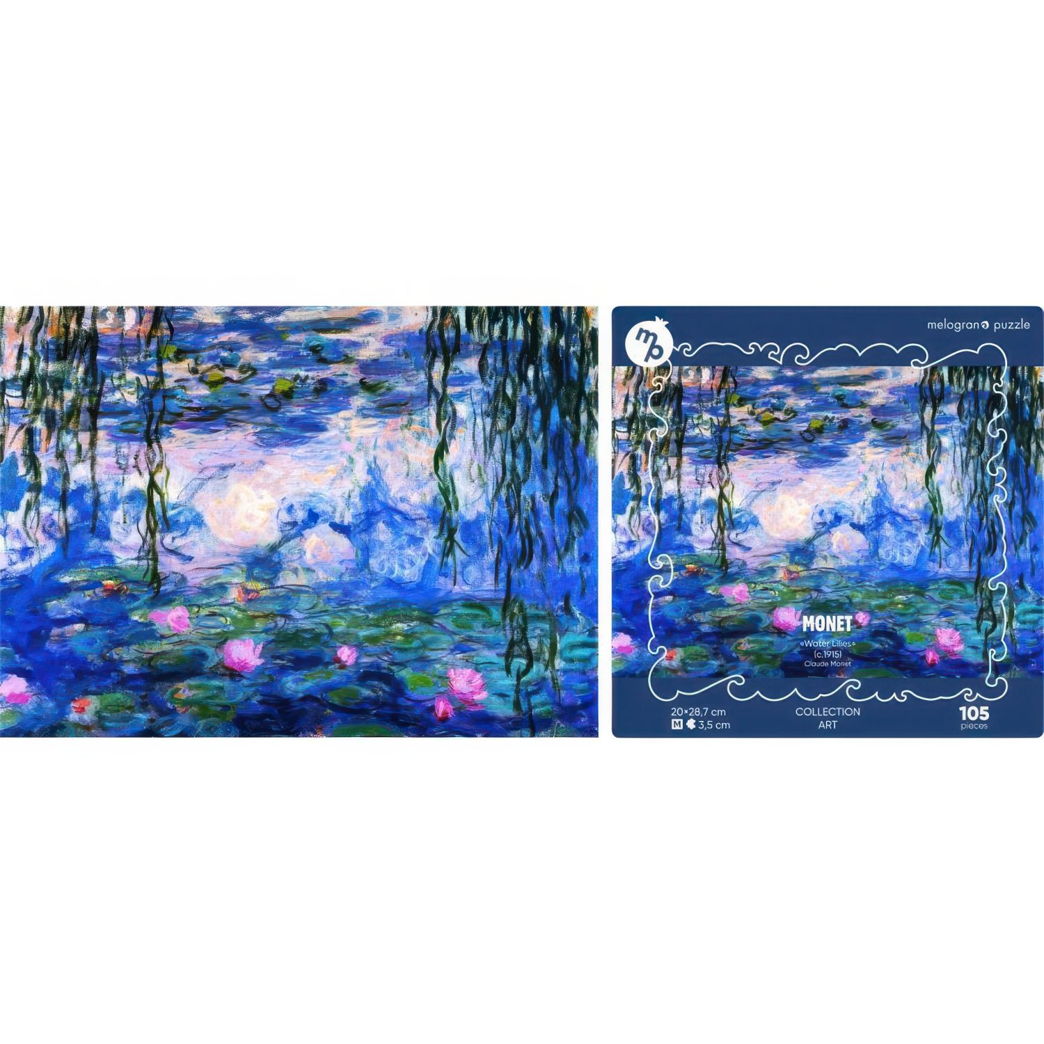 Пазлы Collection Art Клод Моне.  Водяные лилии. 105 деталей
