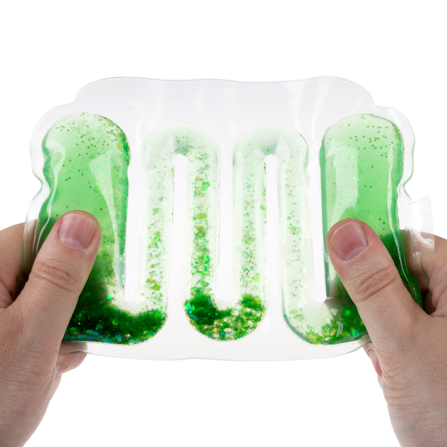 Акватубики переливайка 1TOY скользун с водой внутри, антистресс для рук, жмякалка, 4 цвета в ассортименте