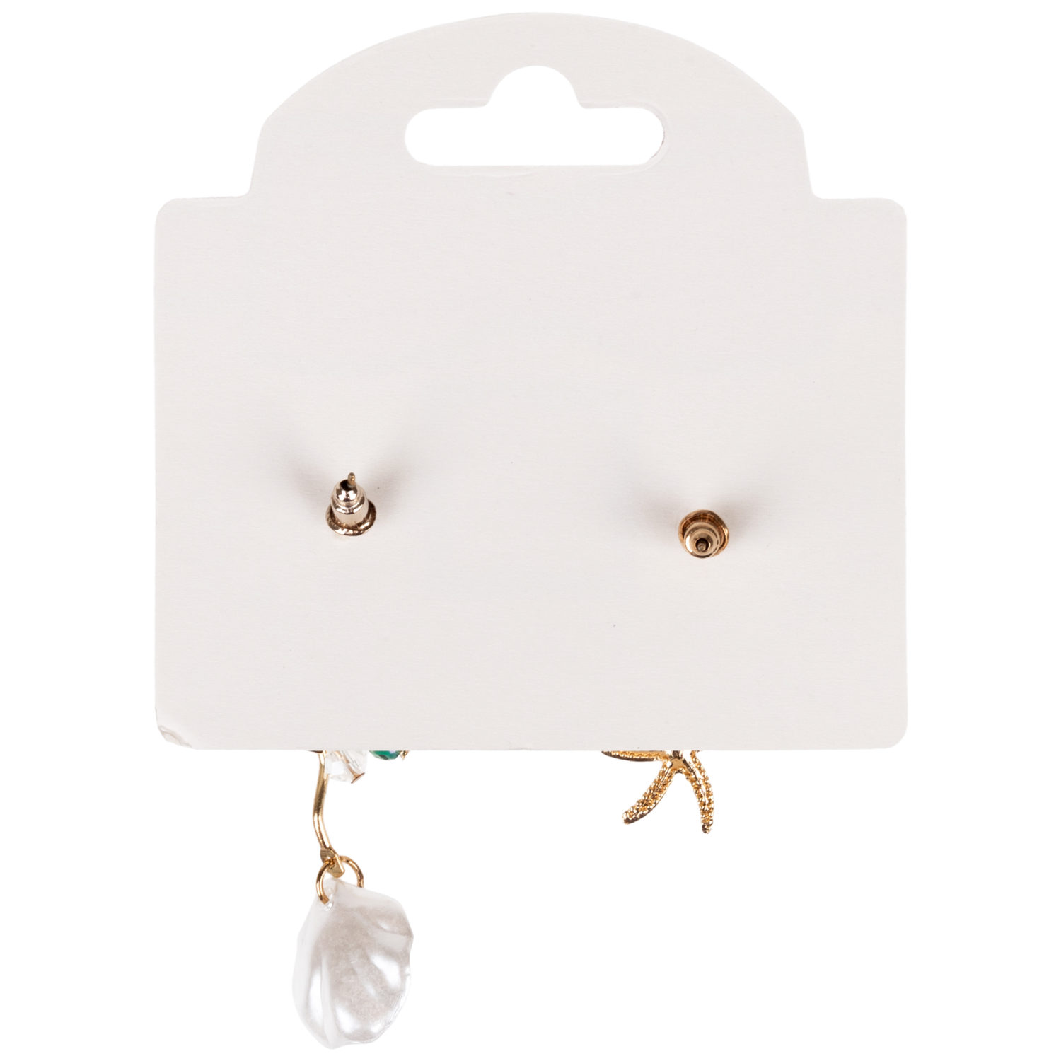 Серьги-гвоздики Lukky Fashion с подвесками "Морские"