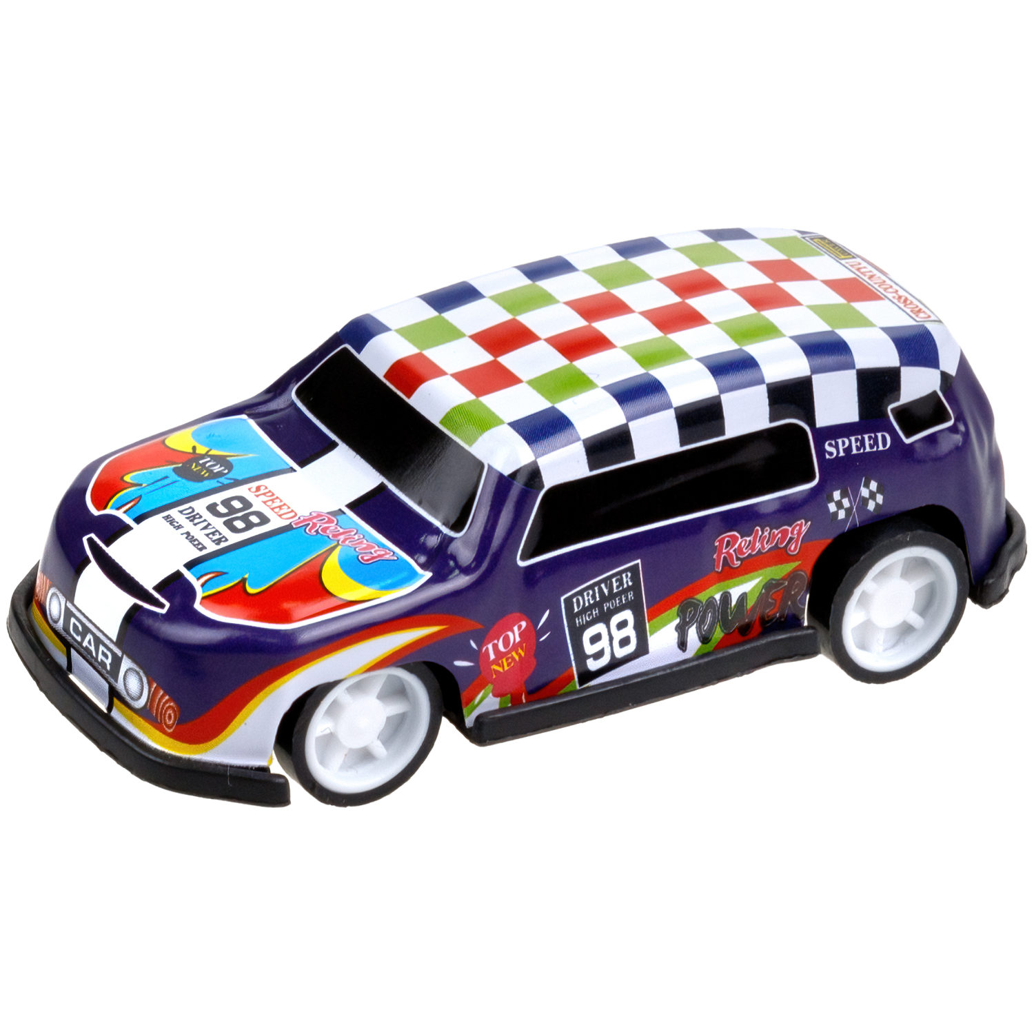 Набор металлических машинок 1TOY Драйв, инерционные, гоночные, маленькие, 6,8 см, 24 шт.