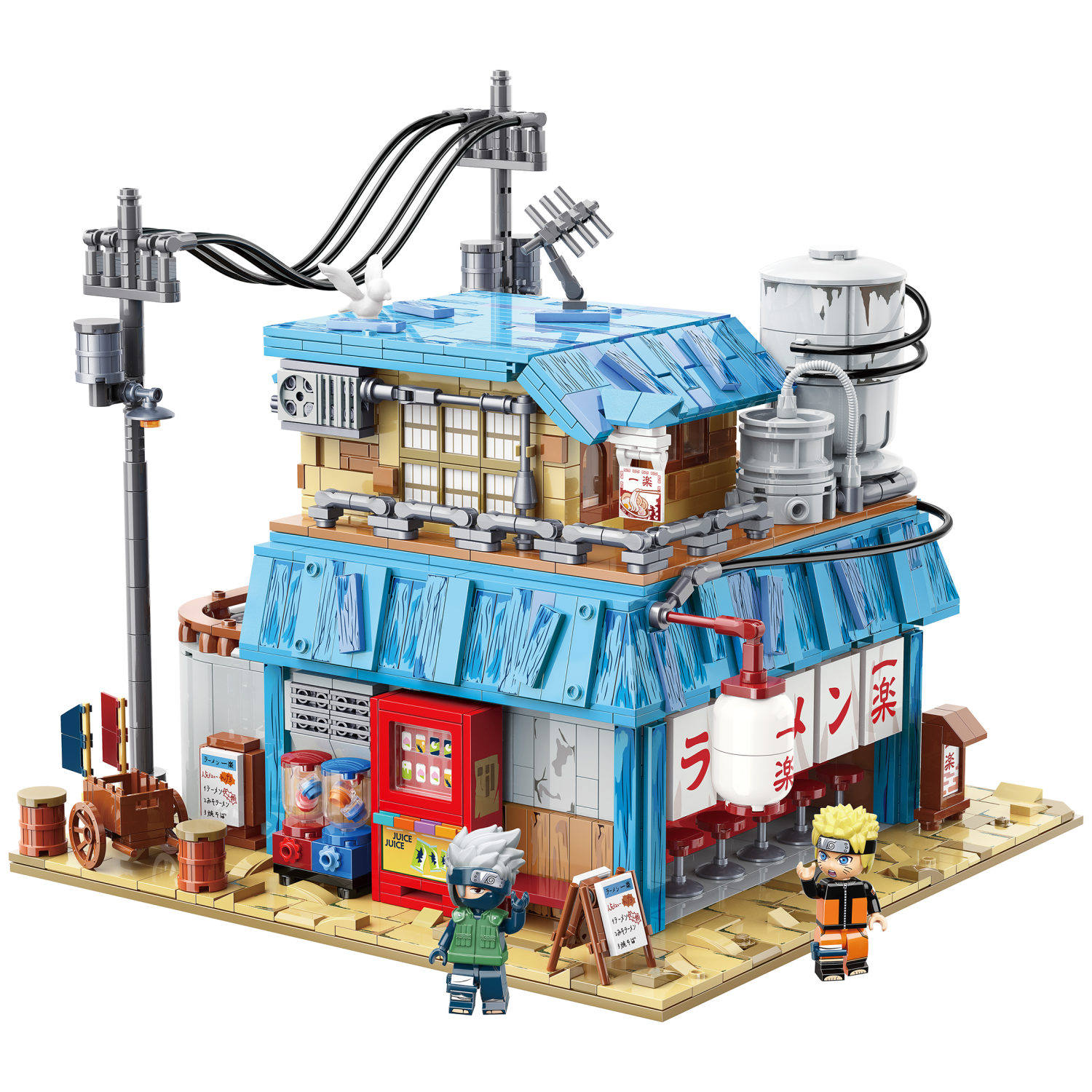 Naruto конструктор "Кафе Рамен Ичираку" конструктор для мальчиков и девочек, 2240 деталей