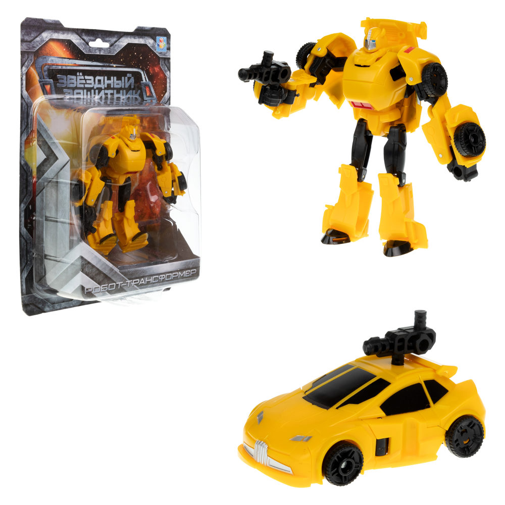 Трансформер "Звёздный защитник" 1TOY, собирается в машину.