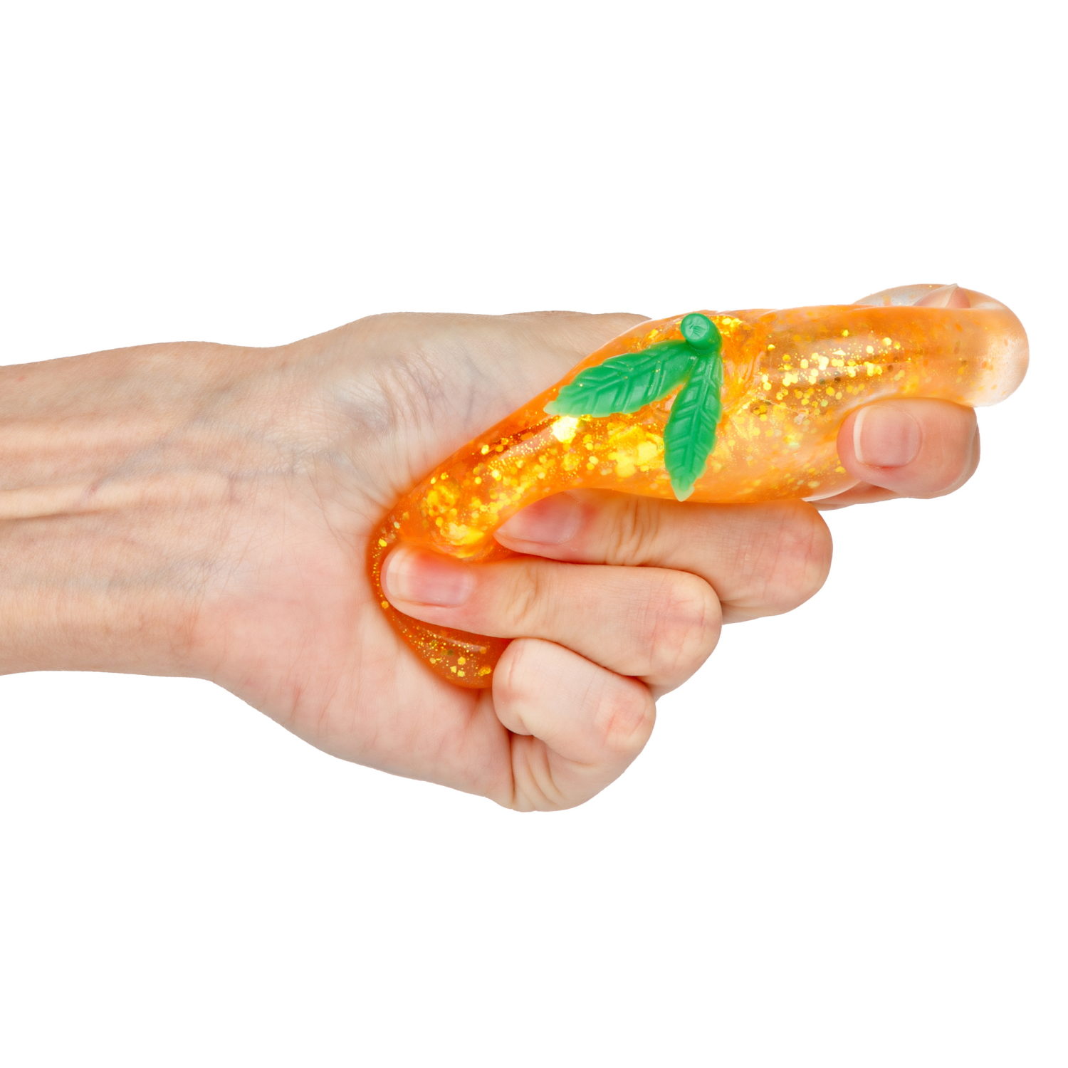 Игрушка-антистресс 1TOY Крутой замес «Супергель» мандарин 5,5*5,5 см