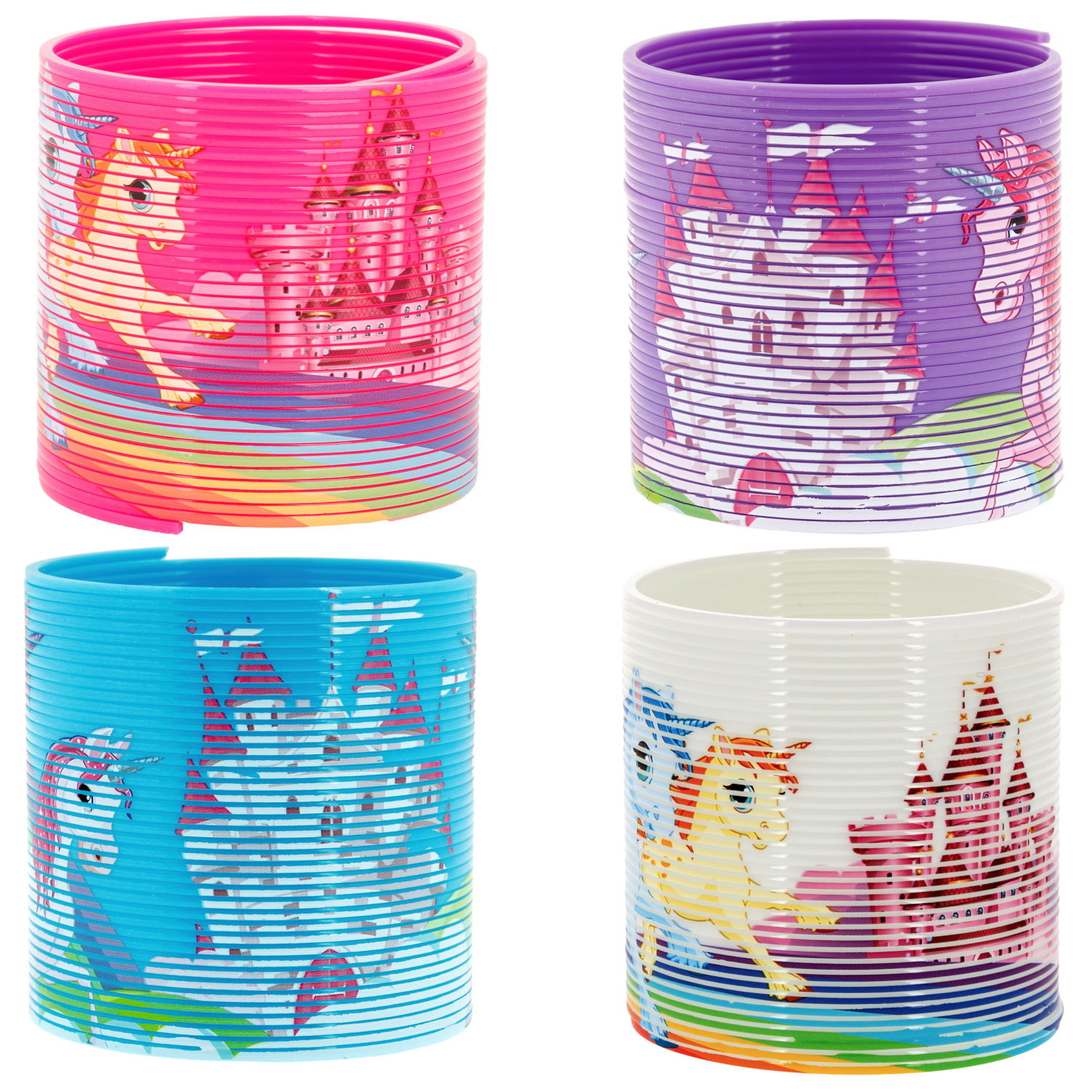 Пружинка радуга 1TOY «Радуга-дуга» Единороги, 6,3*6,5 см