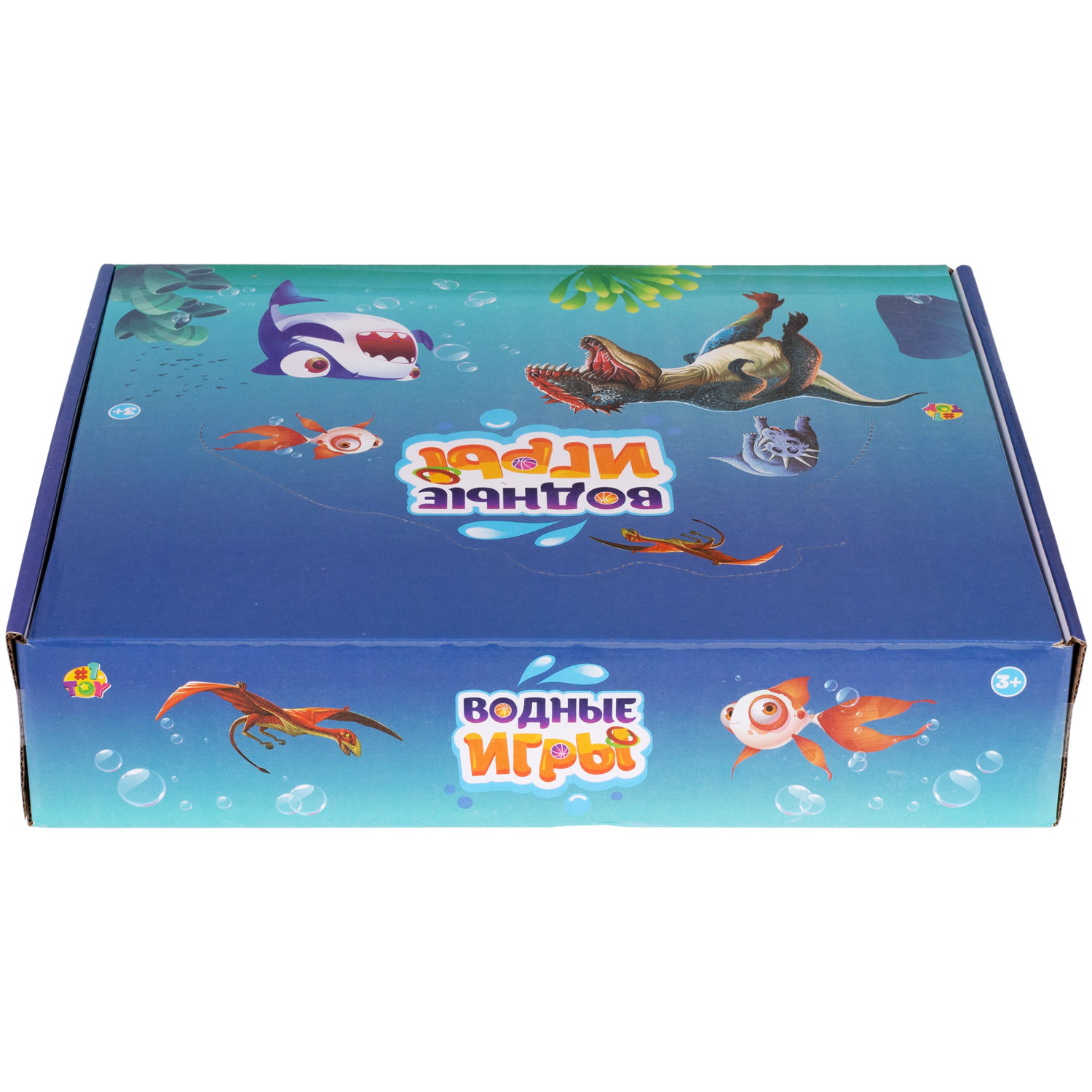 1TOY Игра с водой насади колечки морские обитатели, 3 вида в ассортименте, 15,5*7*2см