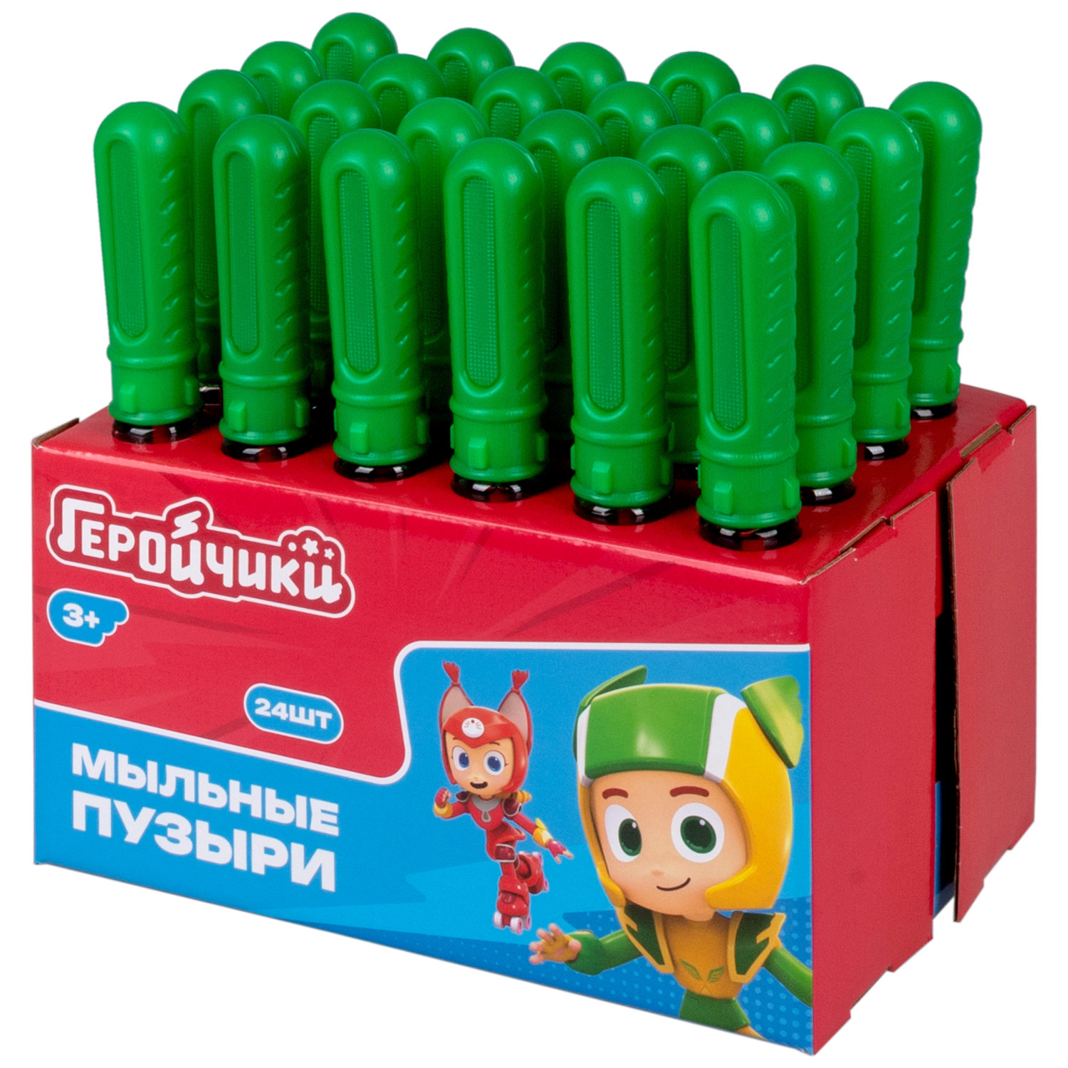 Мыльные пузыри 1TOY Геройчики, 60 мл