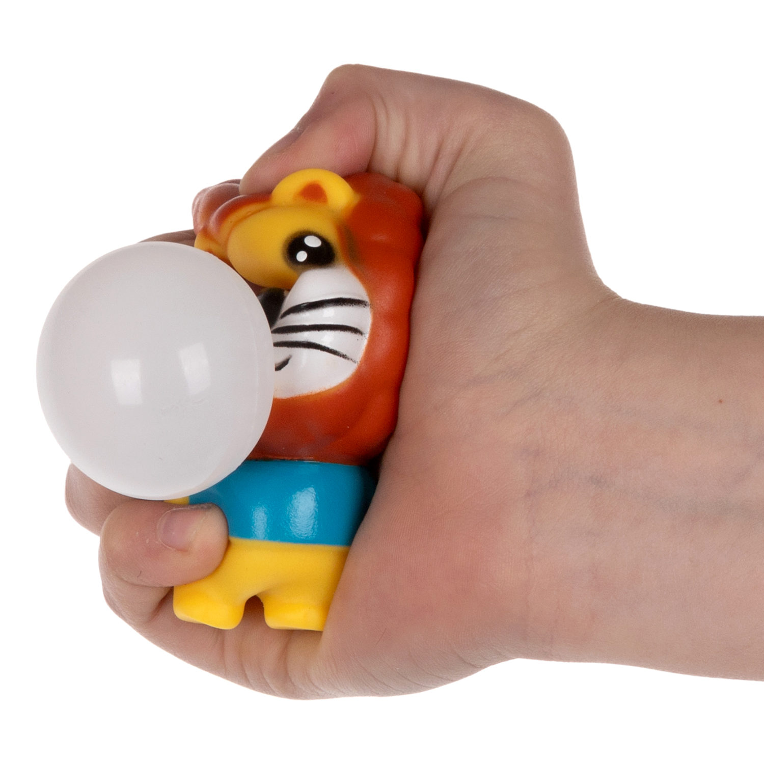 1TOY Bubble Gum-антистресс "Животные" 7,5х6х6 см, лев