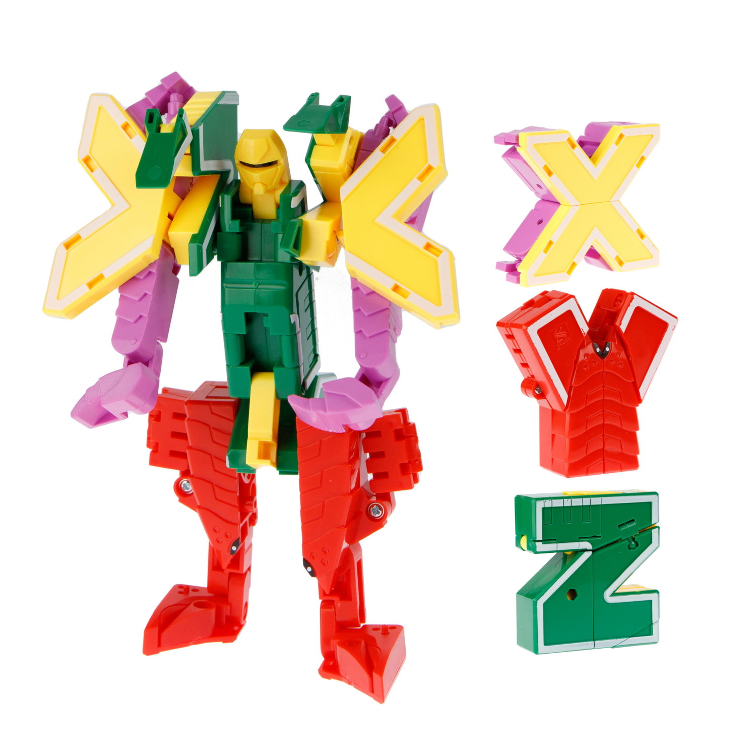 Трансформеры 1TOY, трансботы Lingvo Zoo, роботы, английские буквы от A до Z