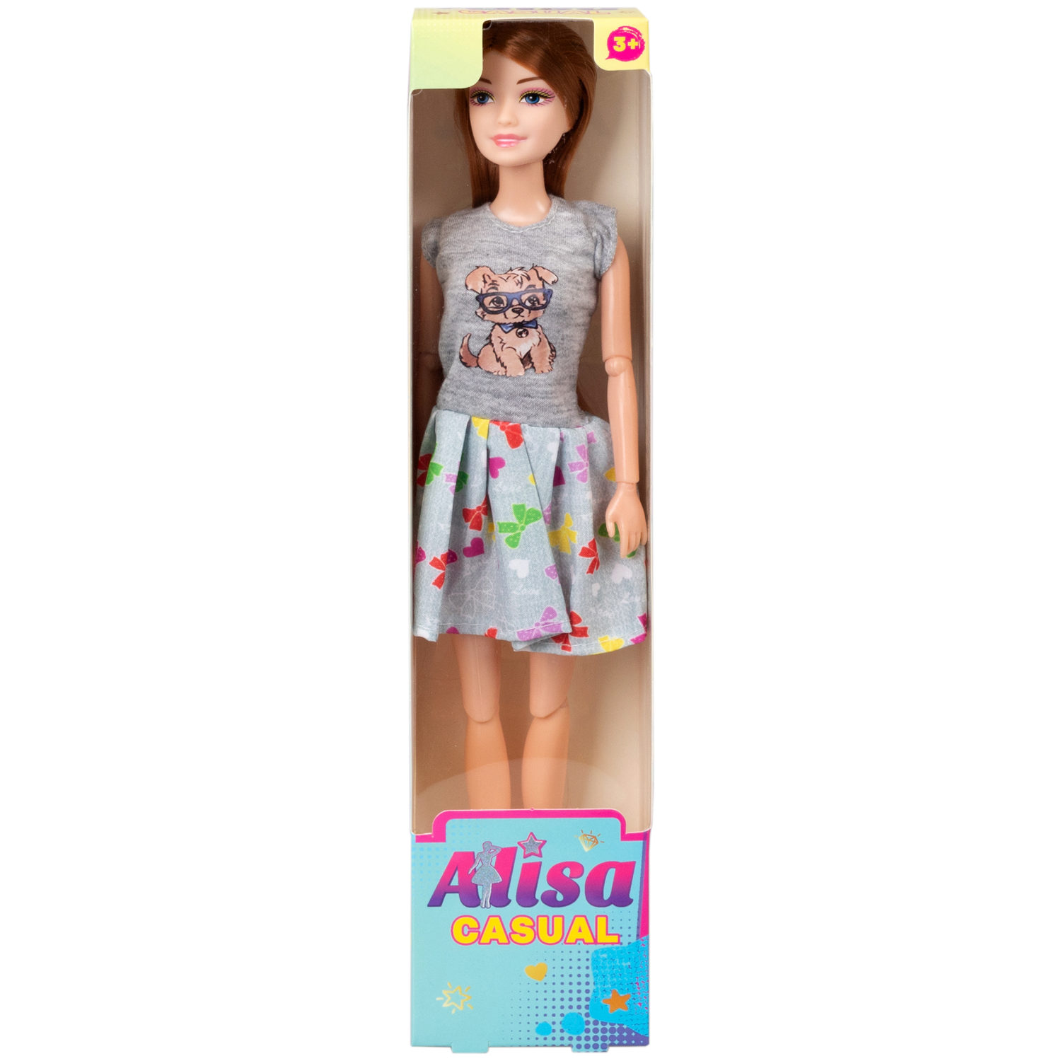 Кукла Alisa Casual в повседневной одежде, с гнущимися руками и ногами, 29 см, в ассортименте, 1 шт.